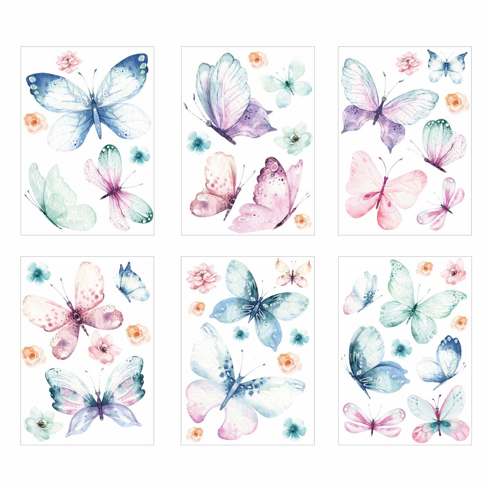 nikima Fensterbild Fensterbilder Schmetterlinge selbstklebend günstig online kaufen