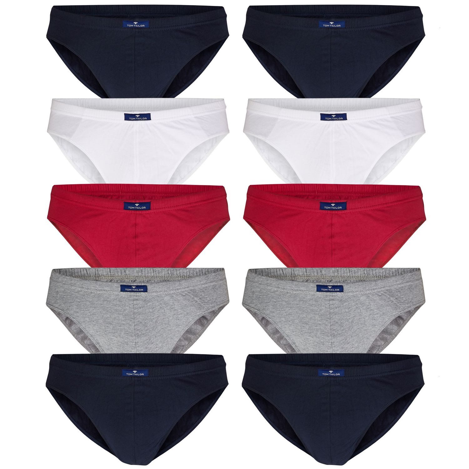 TOM TAILOR Slip Colorado (5er oder 10er Pack) mit Komfortbündchen im Sparpack
