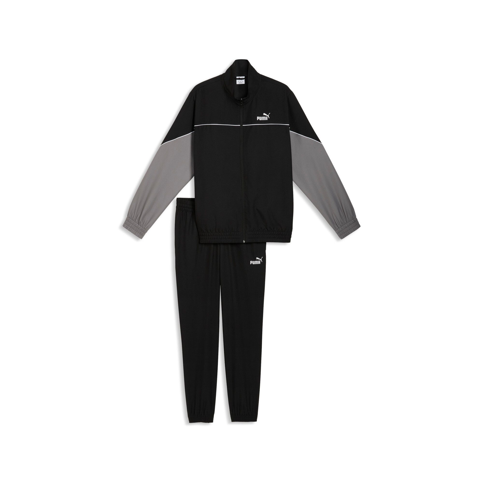PUMA Jogginganzug WOVEN COLORBLOCK SUIT (2-tlg), Jacke mit hohem Kragen und elastischen Bündchen, Hose mit Kordelzug – Bild 4 von 5