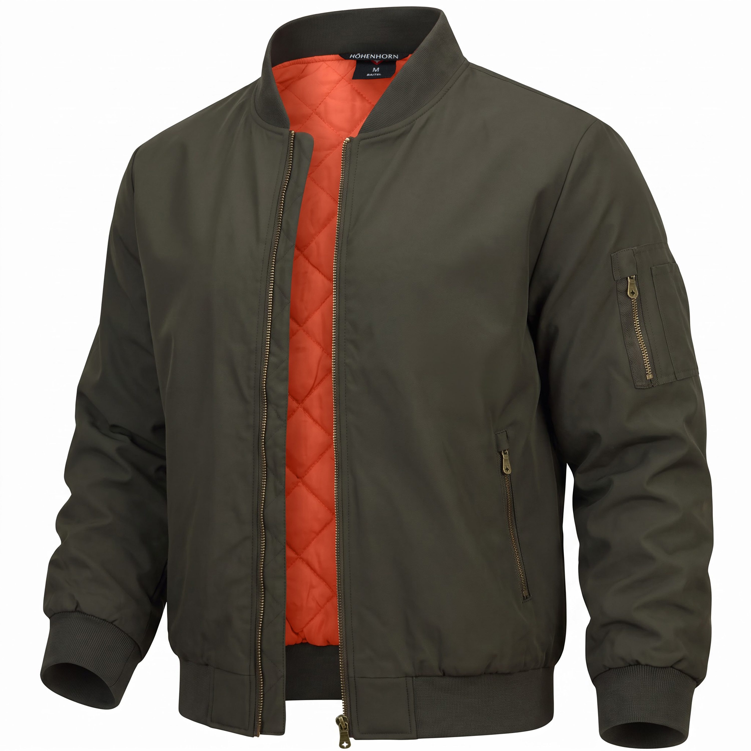 Höhenhorn Bomberjacke Baitel Herren Übergangsjacke College Jacke Fliegerjacke für Männer Wasserdicht