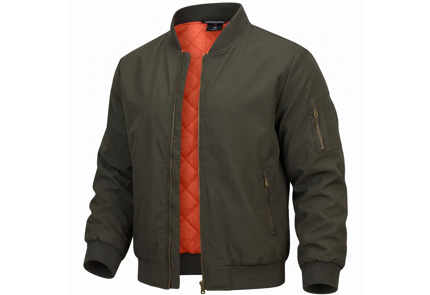 Höhenhorn Bomberjacke Baitel Herren Übergangsjacke College Jacke Fliegerjacke für Männer Wasserdicht