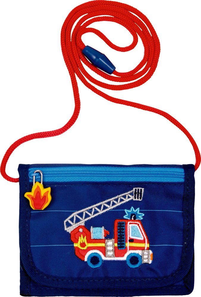 COPPENRATH DIE SPIEGELBURG (Set, groß Kindergarten mal und Polyester Außen- (Wenn Brustbeutel 1), ich blau Schule recycelter Innenmaterial bin) Feuerwehr Brustbeutel 1-tlg