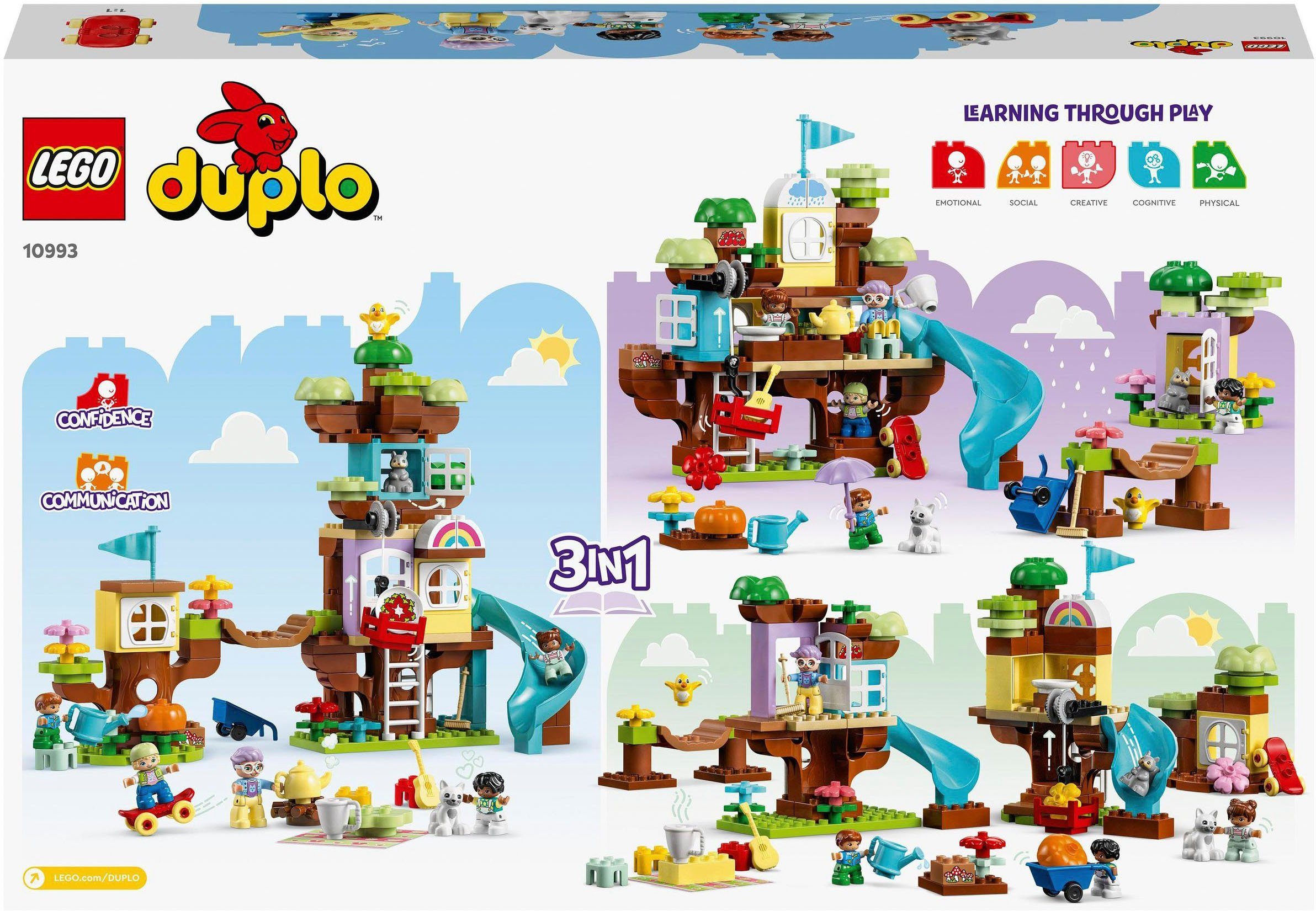 LEGO® Town, (126 3-in-1-Baumhaus Konstruktionsspielsteine LEGO® St) DUPLO (10993),