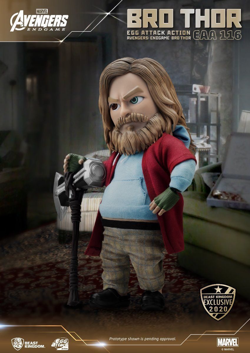 Beast Kingdom Toys Actionfigur EGG ATTACK ACT AVENGERS ENDGAME EAA-116 BRO THOR ACTIONFIGUR EXCLUSIVE