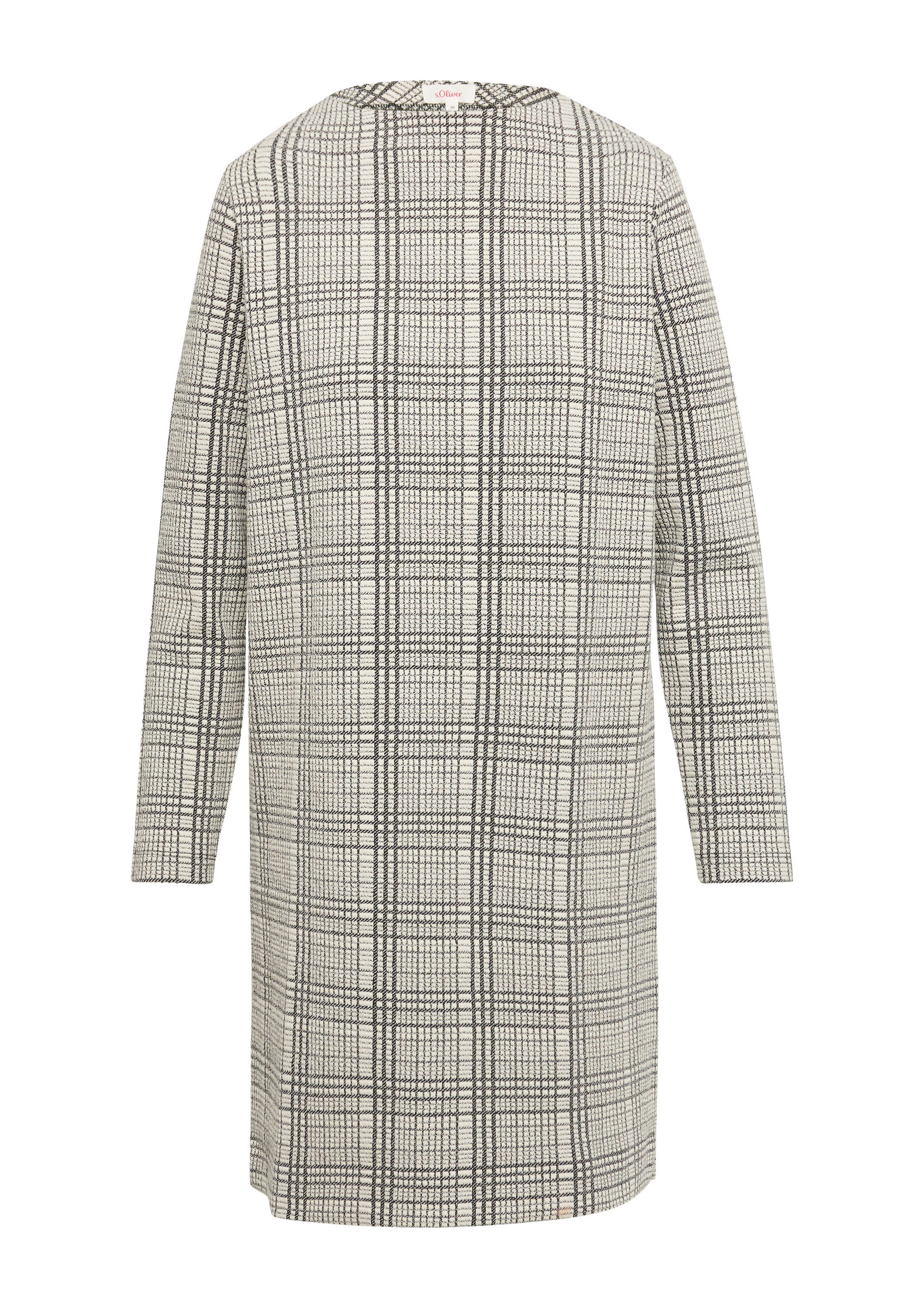 s.Oliver Minikleid Kleid Gemustertes Sweat-Kleid mit günstig online kaufen