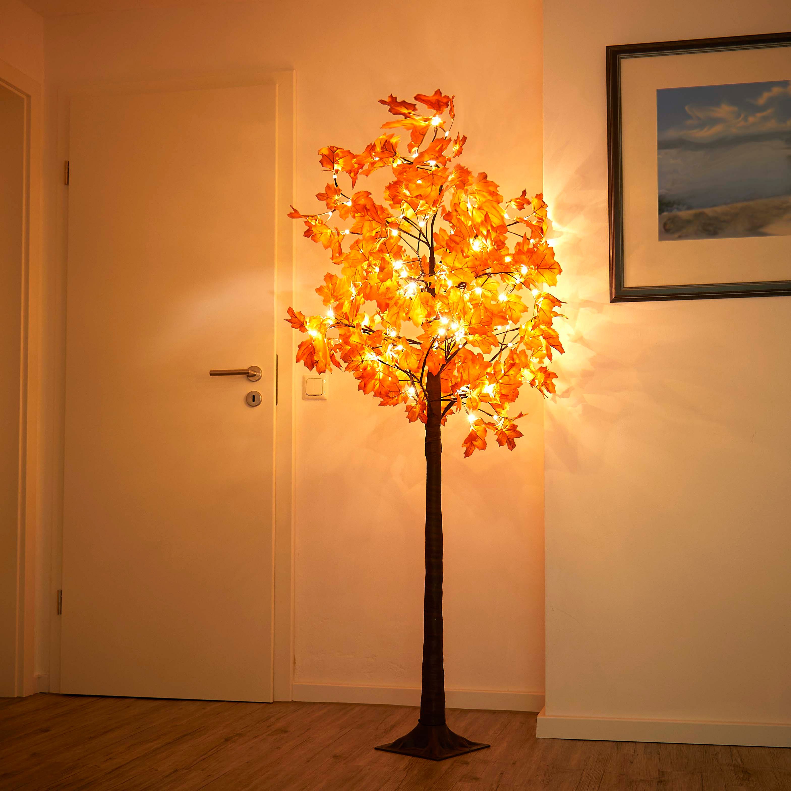 Northpoint LED Baum Herbstbaum Herbstdeko Lichtbaum in Ahorn-Optik In- & Outdoor