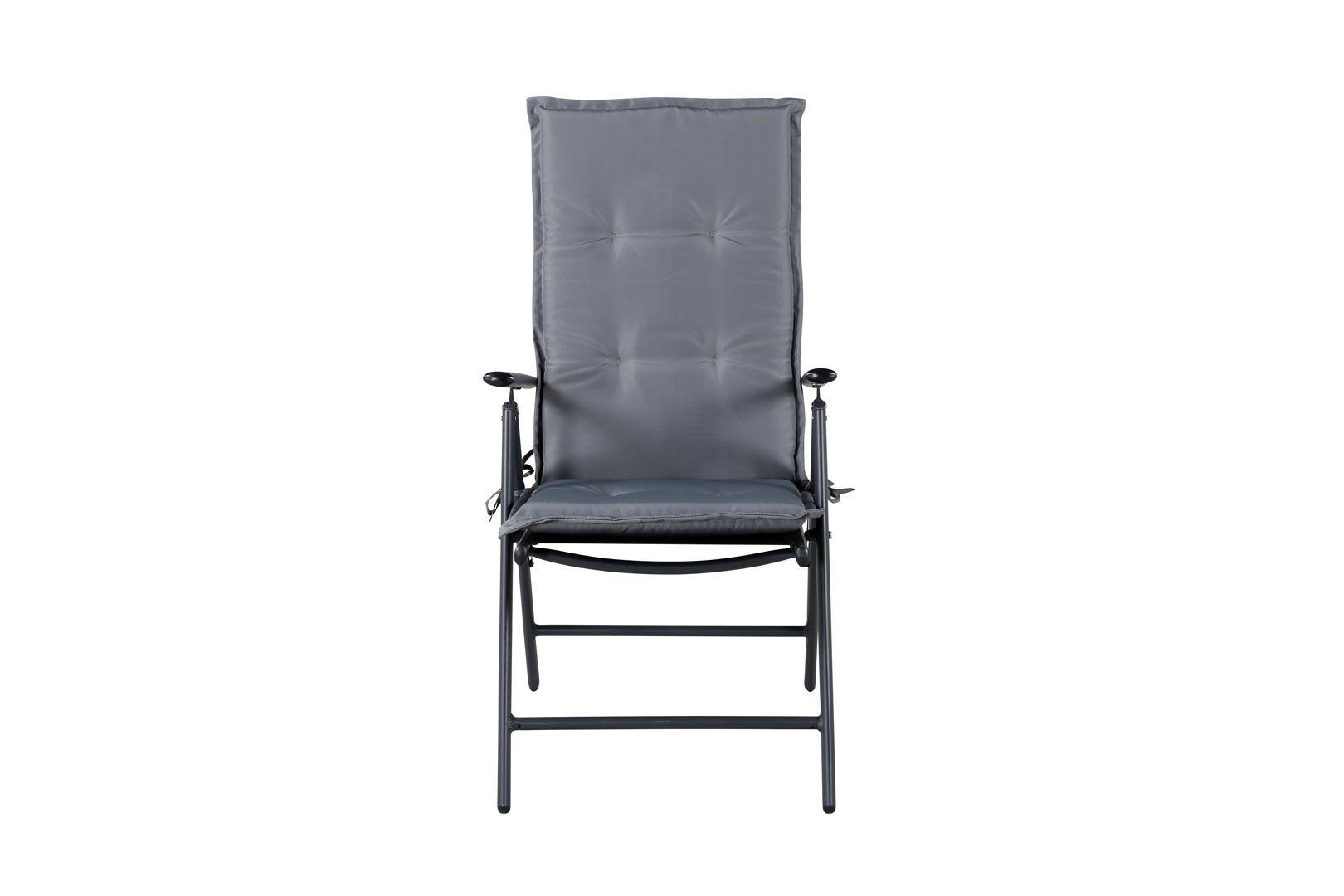 Gartenstuhl Cushio Gartenkissen bis 5 Pos. Sessel grau.