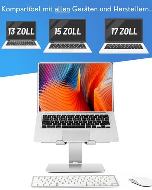FLEXD-X Laptop Halterung Laptop-Ständer, (Laptop Stand - Laptop Erhöhung für alle Geräte - Laptop Ständer)