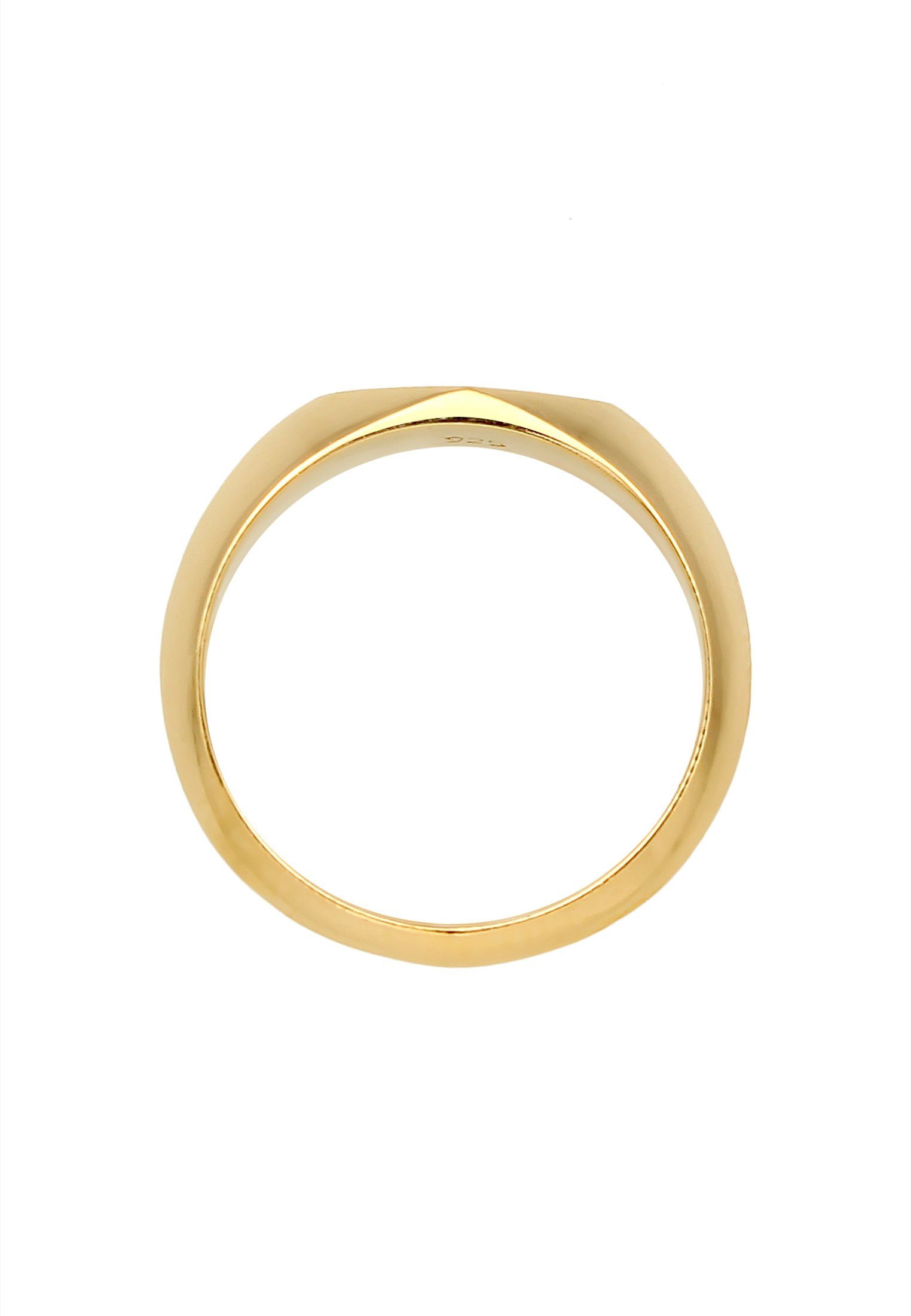 Elli Siegelring Kleiner Siegelring Raute Pinky Ring 925 Silber