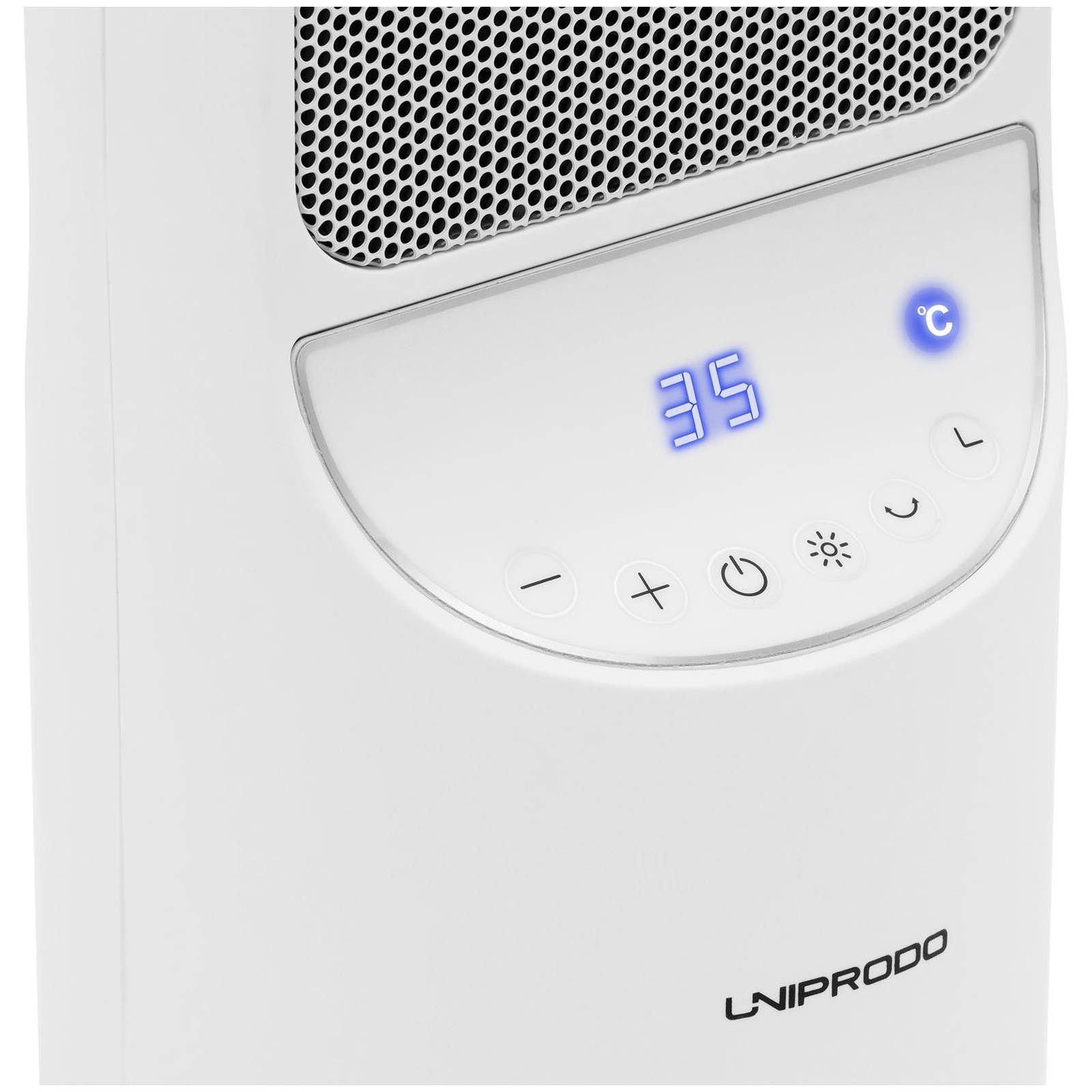 Uniprodo Keramikheizlüfter Elektro-Heizlüfter Heizstrahler Elektroheizer 1200/2000 W schwenkbar, 2000 W