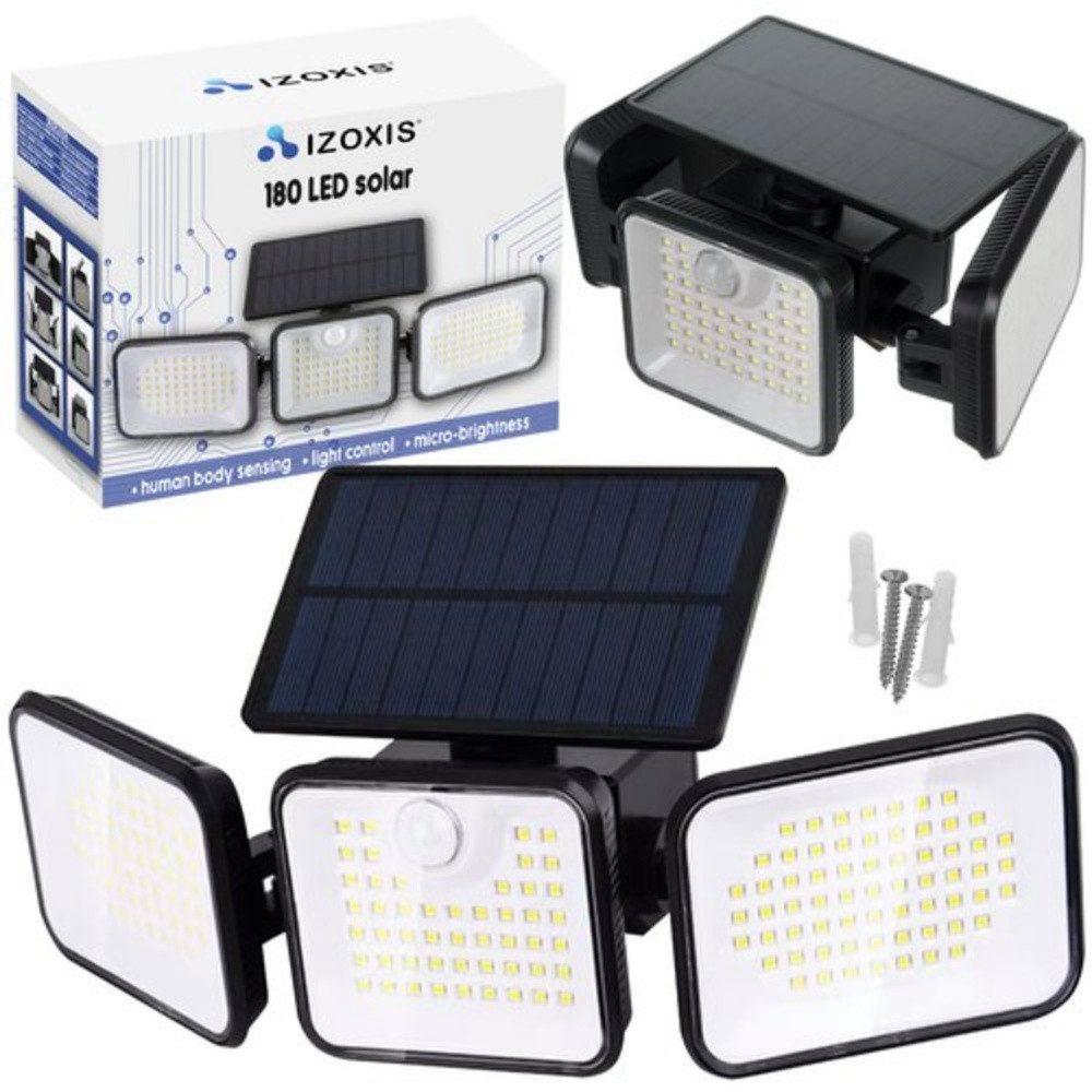 IZOXIS LED Außen-Wandleuchte Solarlampe LED Lampe, Nachtlampe, LED fest int günstig online kaufen