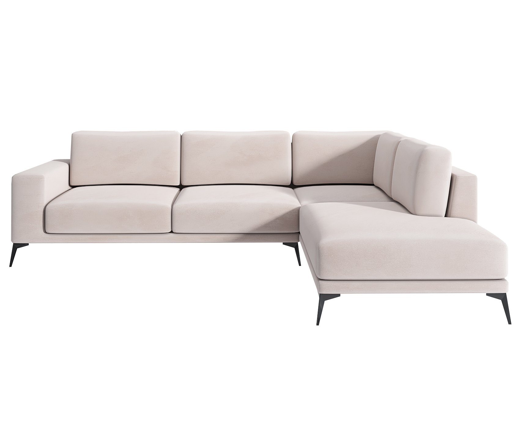 A&J MöbelLand 2 ZORANO Beige Ecksofa GmbH