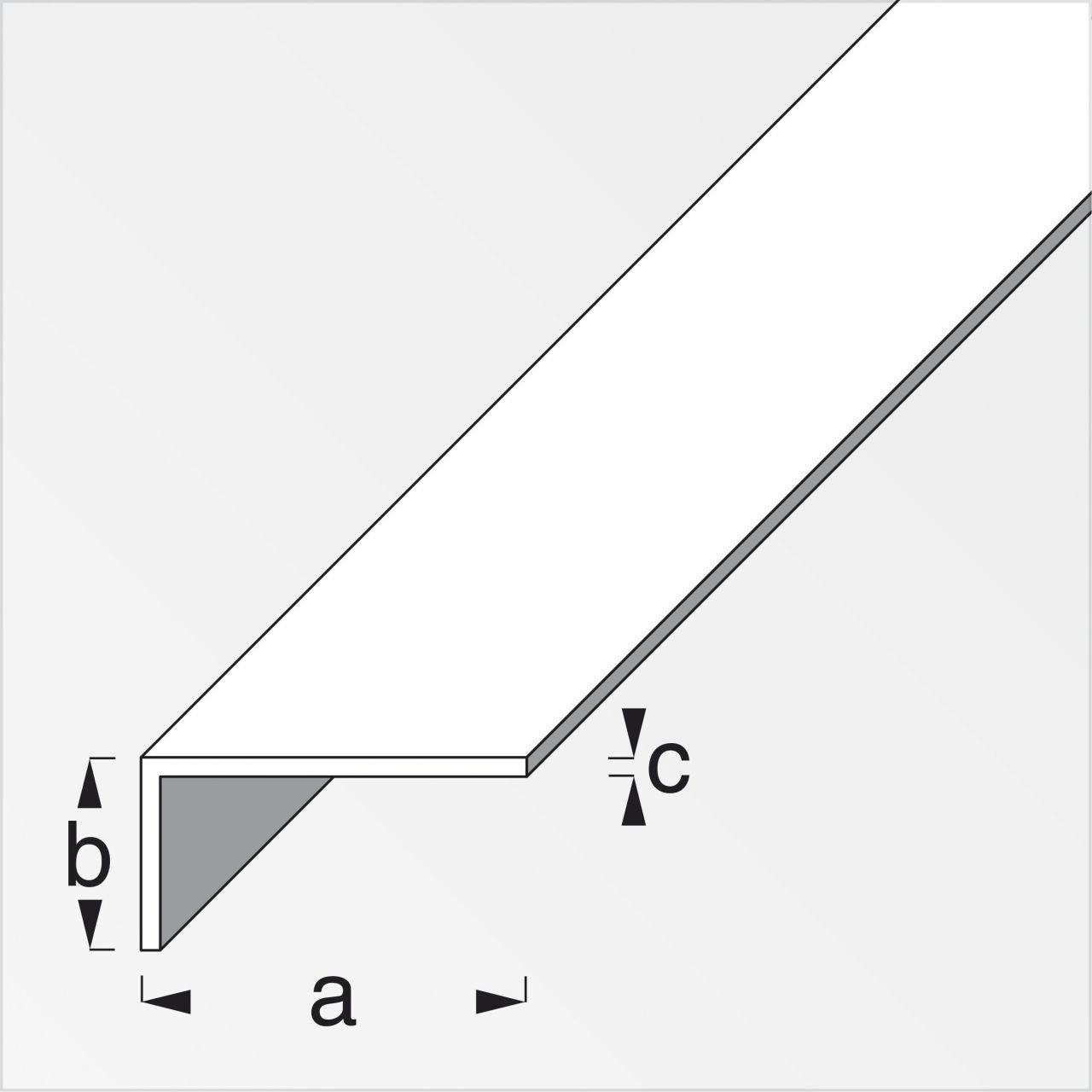 Küberit Winkelprofil Winkel 225 (2-St), BxLxH: 4,3x100x2,3 cm, vorgebohrt