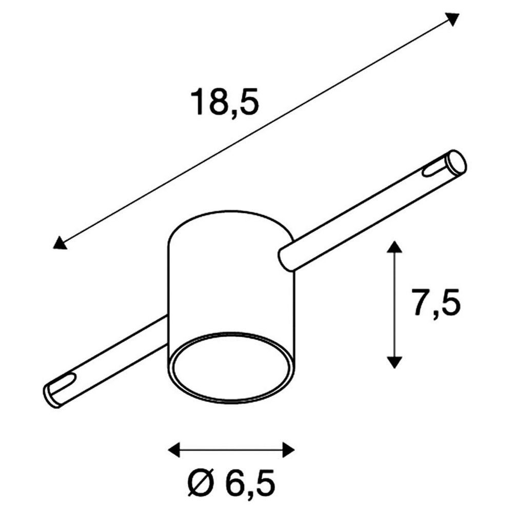 Seilsystem, Glas, Strahler weiß, keine warmweiss, Seilsystem Comet, enthalten: Nein, teilsatininertes Leuchtmittel Angabe, SLV Deckenleuchte Tenseo