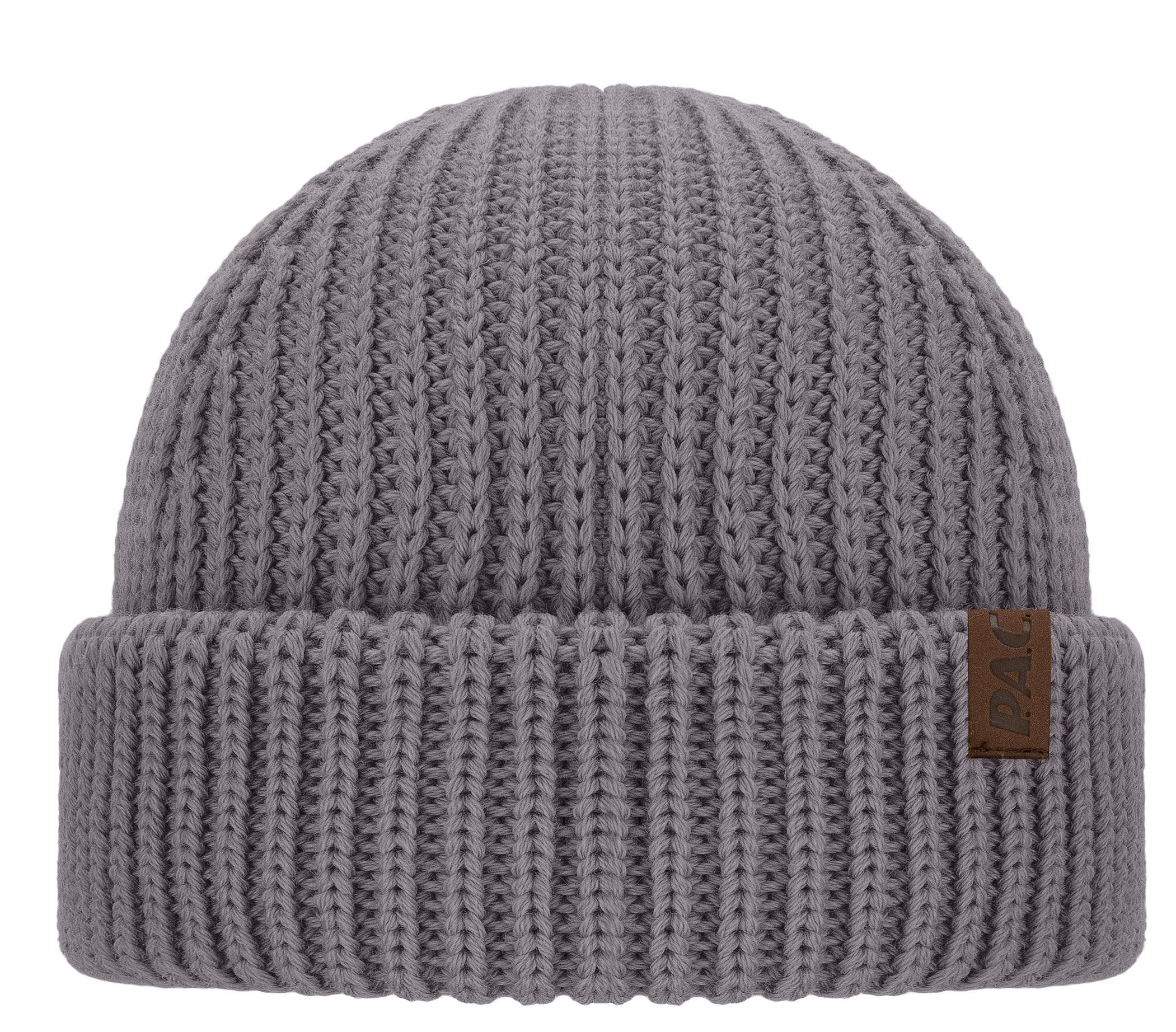 Strickmütze Nature Salor 100% Recyled Merino Beanie grey