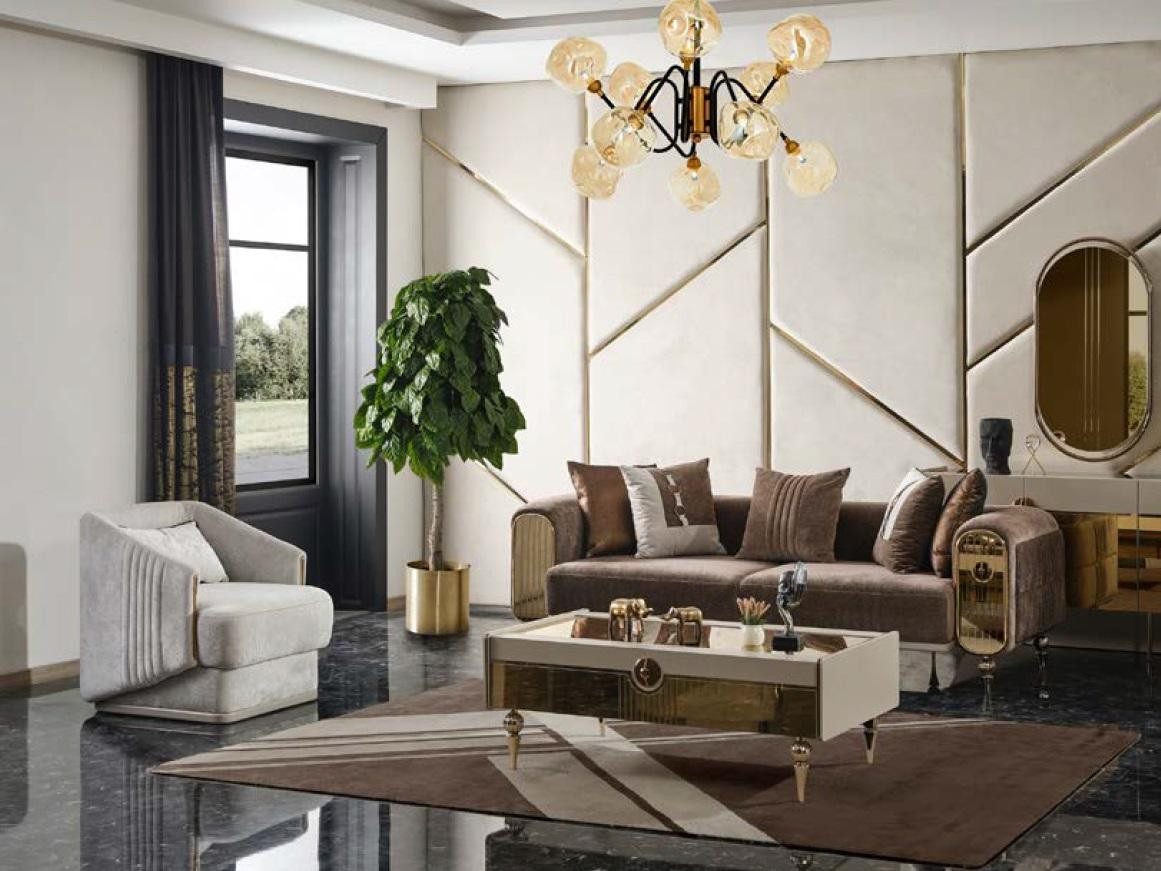 JVmoebel Couchtisch Eleganter Beistelltisch im italienischen Design aus Holz, Made in Europa