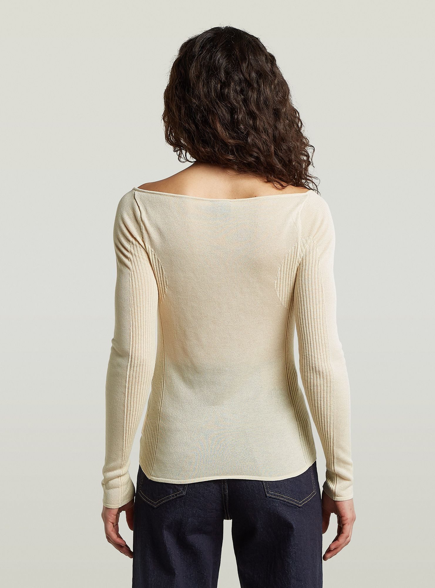 G-STAR Longpullover Engineered Sheer Slim Knit