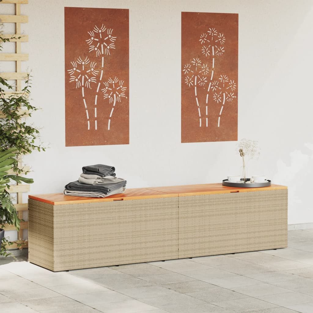 vidaXL Gartenbox Gartentruhe Beige 220x50x54 cm günstig online kaufen