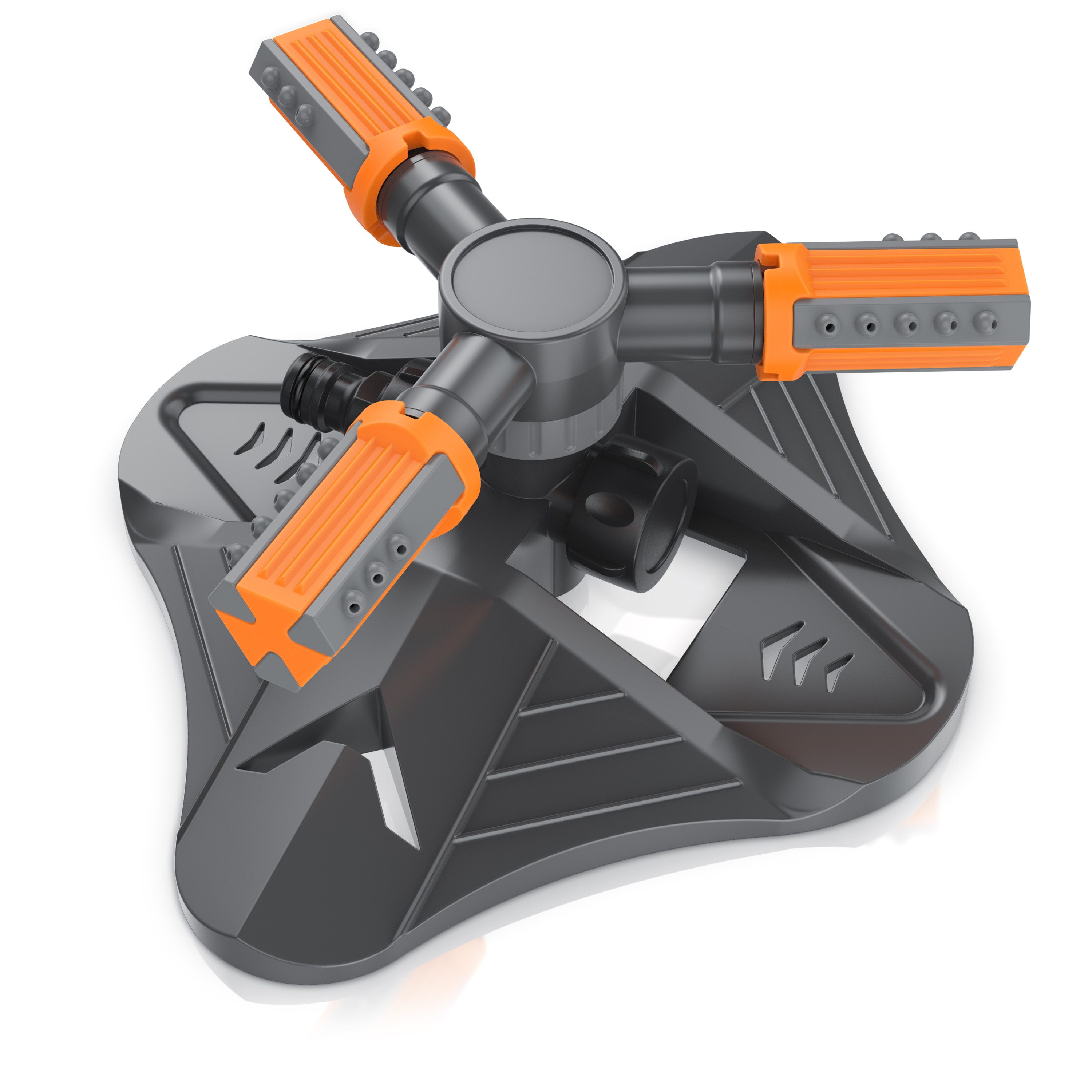 Kreisregner Garten Sprinkler, 360° Rasensprenger, 3 Arm Rasensnsprikler rotierend