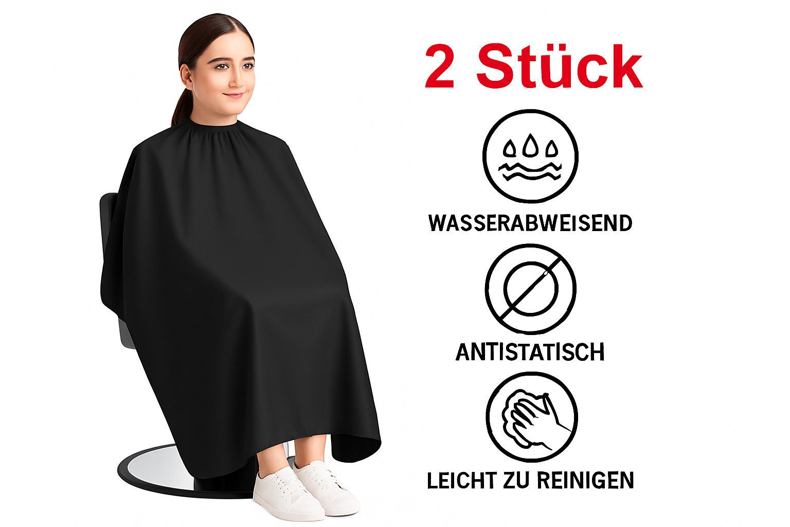 IC collection Umhängeschürze Friseurumhang mit Hakenverschluss (2er Pack), günstig online kaufen