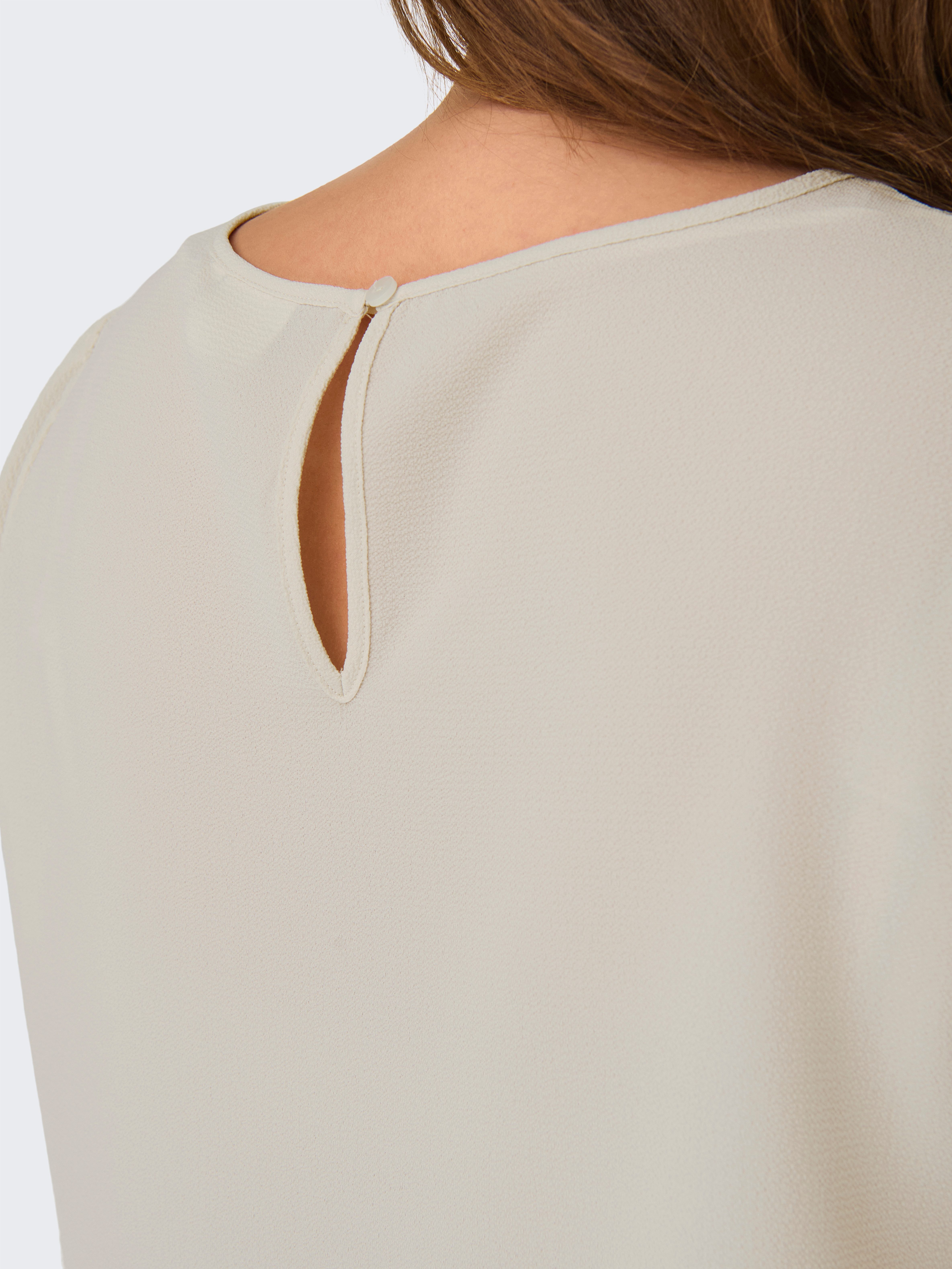 ONLY CARMAKOMA Shirtbluse CARVICA SS TOP WVN NOOS Materialmix, regular fit