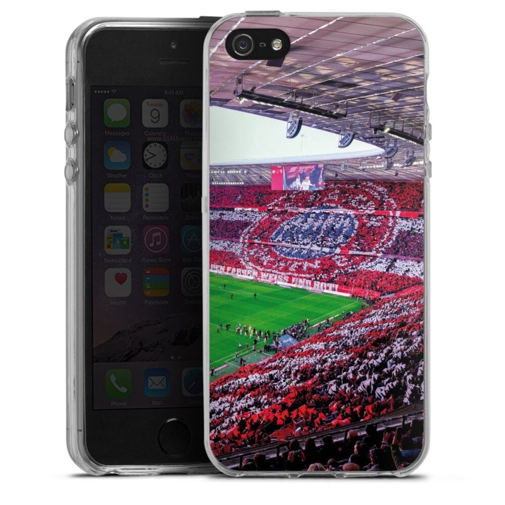 DeinDesign Handyhülle FCB Stadion FC Bayern München FCB Stadion Tribüne, Apple iPhone 5 Silikon Hülle Bumper Case Handy Schutzhülle