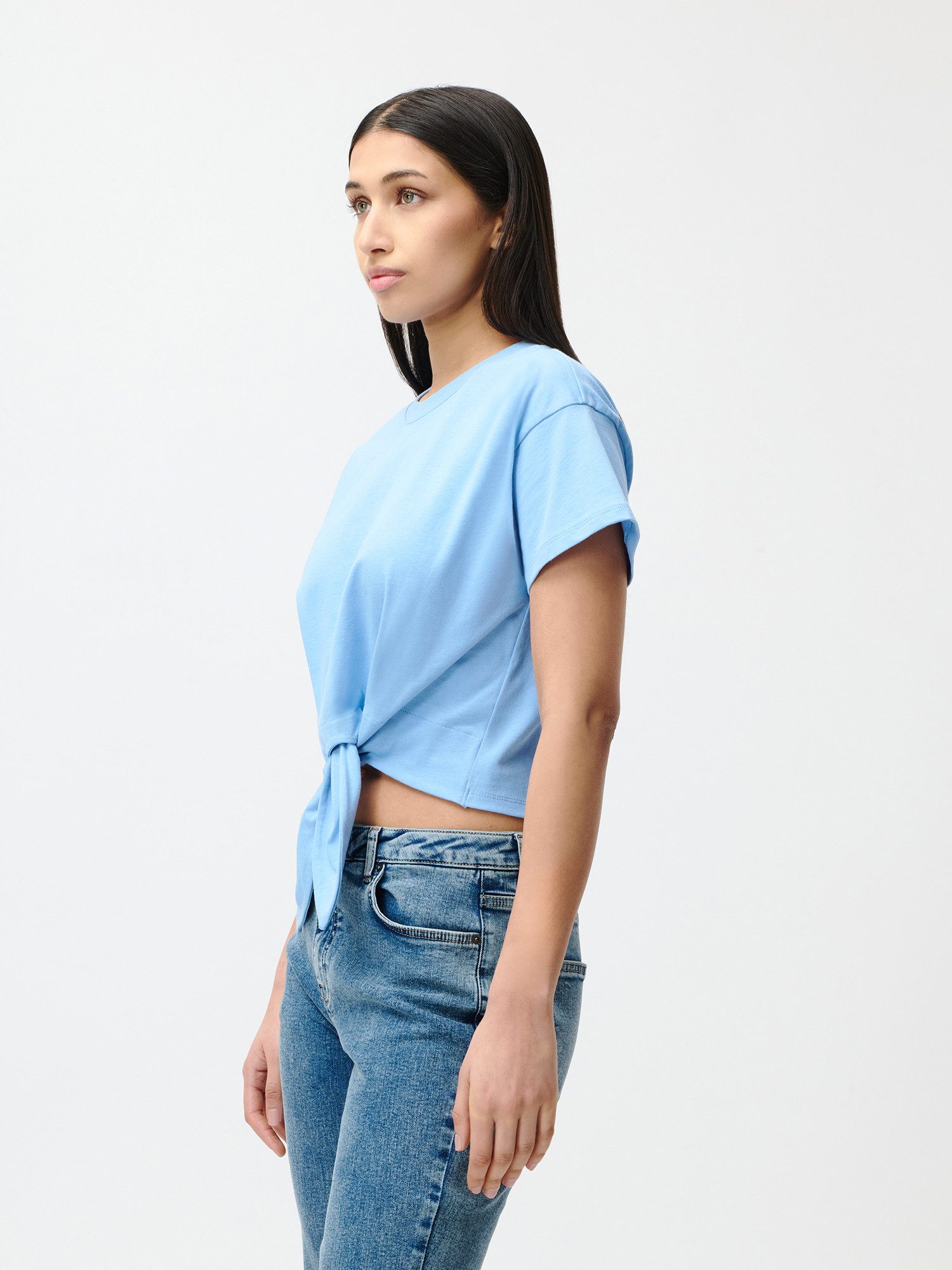 LeGer T-Shirt Tessy, LeGer by Lena Gercke mit Knoten-Detail, cropped