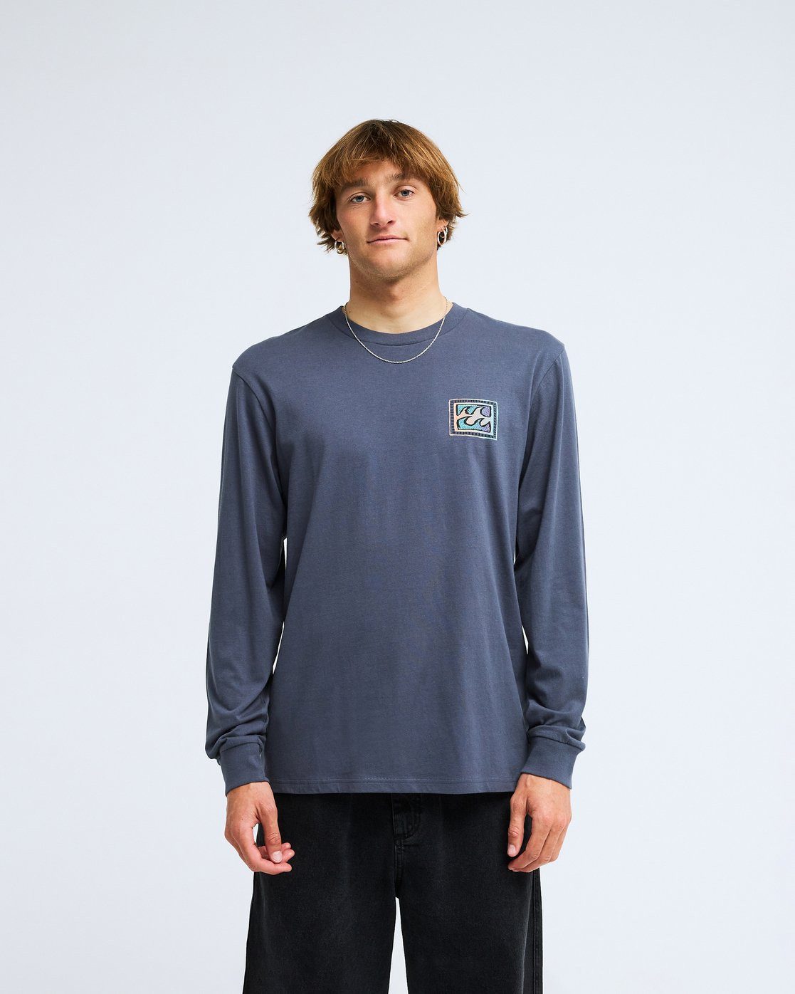 Billabong Langarmshirt CRAYON WAVE LS Langarmshirt, aus Baumwolle, in den Größen S bis XXL