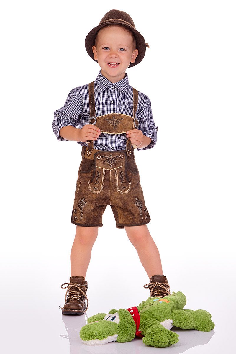 Isar-Trachten Trachtenhemd Trachtenhemd Kind - Modell: EDDY