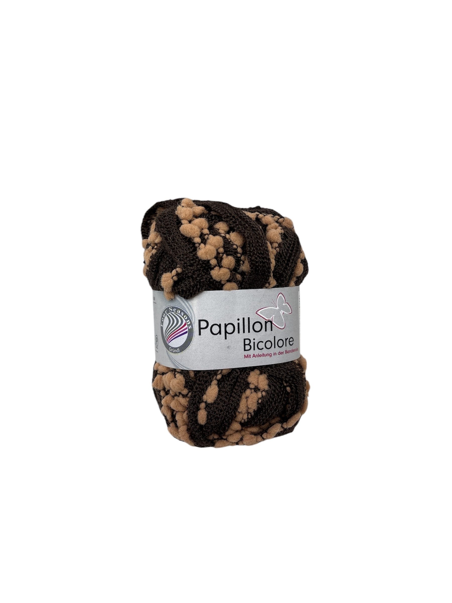 Gründl Papillon Bicolore 50g Knäuel Rüschengarn Häkelwolle, 12 m (Knäuel, 1er Pack), Rüschenwolle