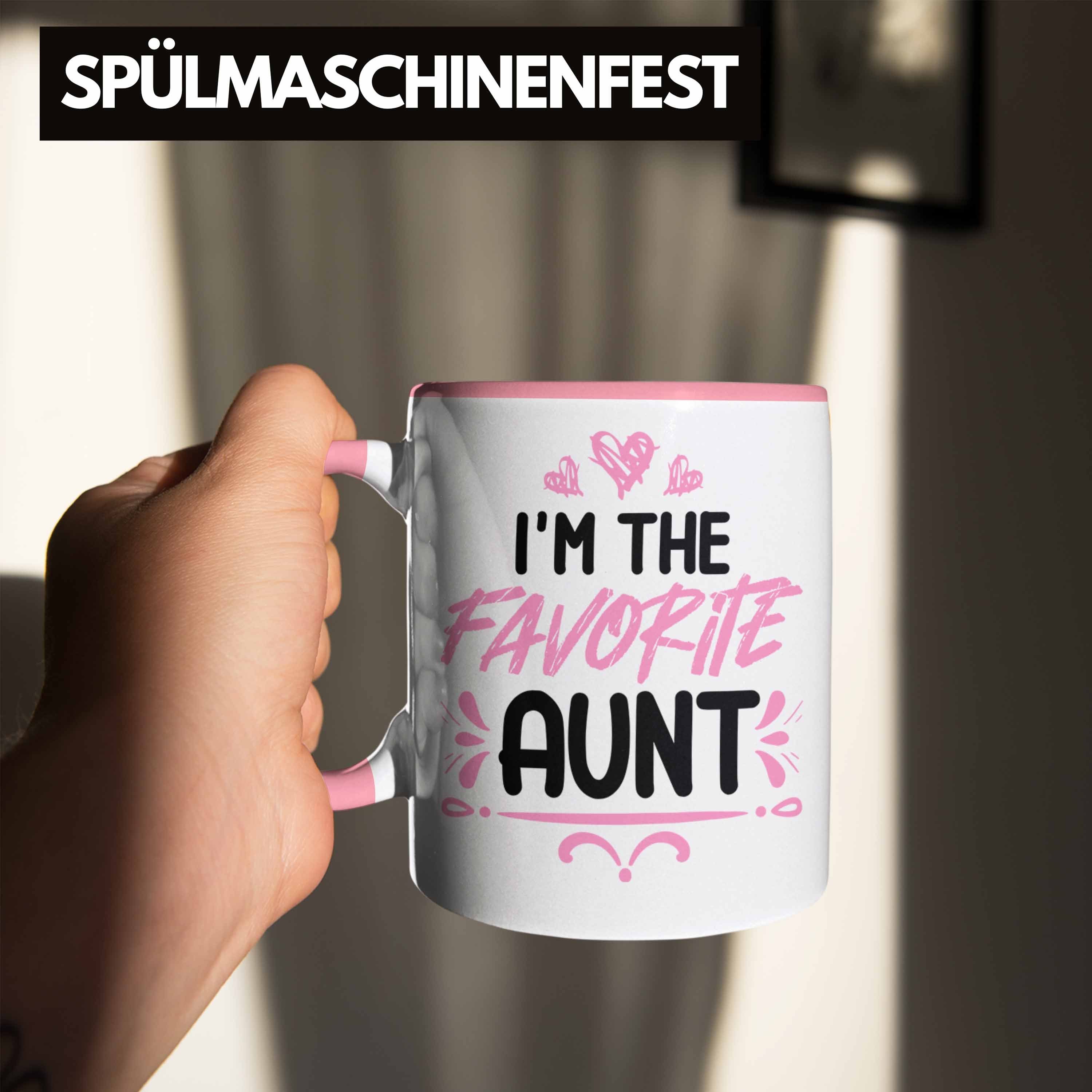 der Geschenk Tasse Tante Trendation The Trendation Tasse - Welt Beste Rosa Favorite Aunt I'm