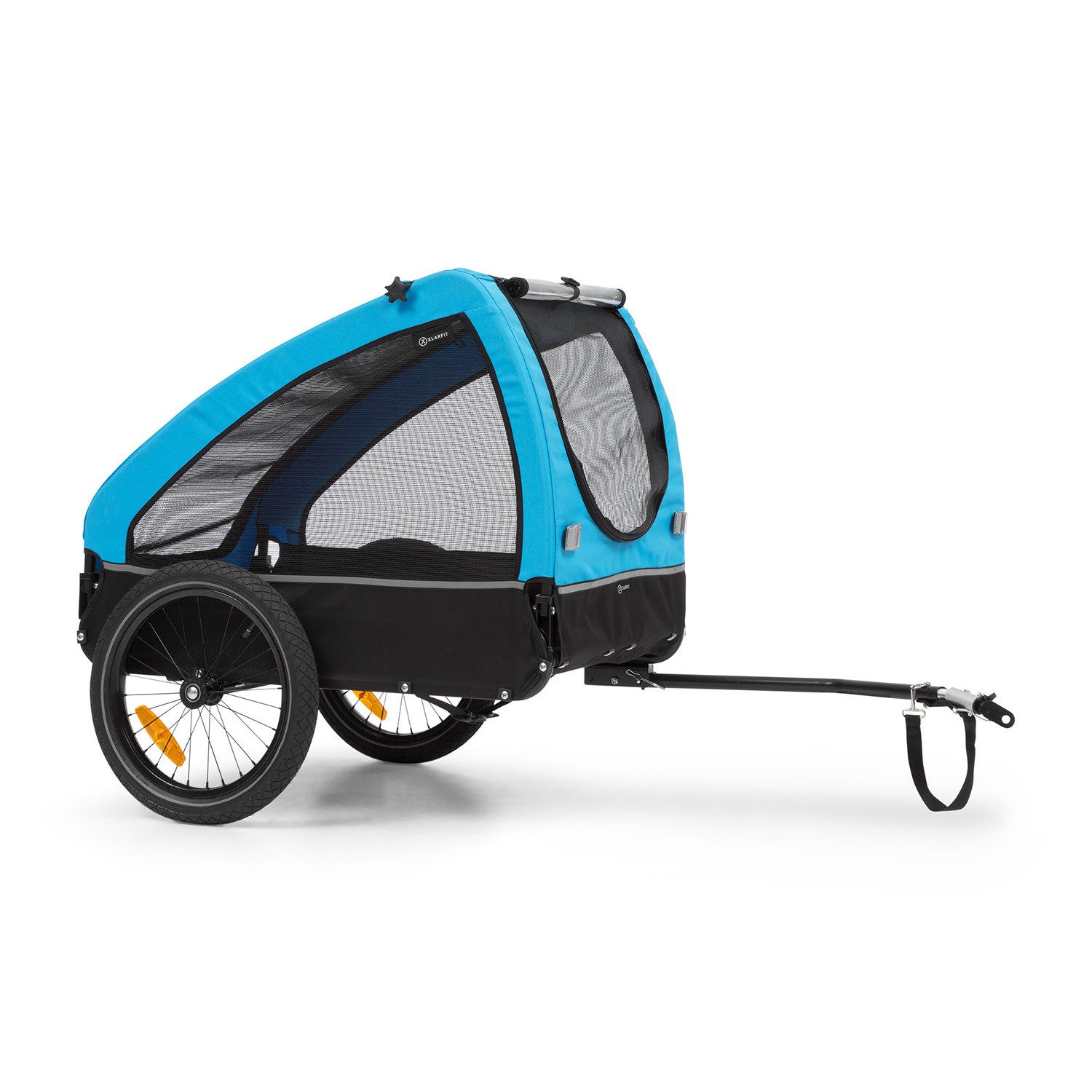 KLARFIT Fahrradkinderanhänger Husky Fahrrad-Hundeanhänger, Hund Fahrradanhänger Hundewagen Anhänger Fahrrad Hundefahrradanhänger