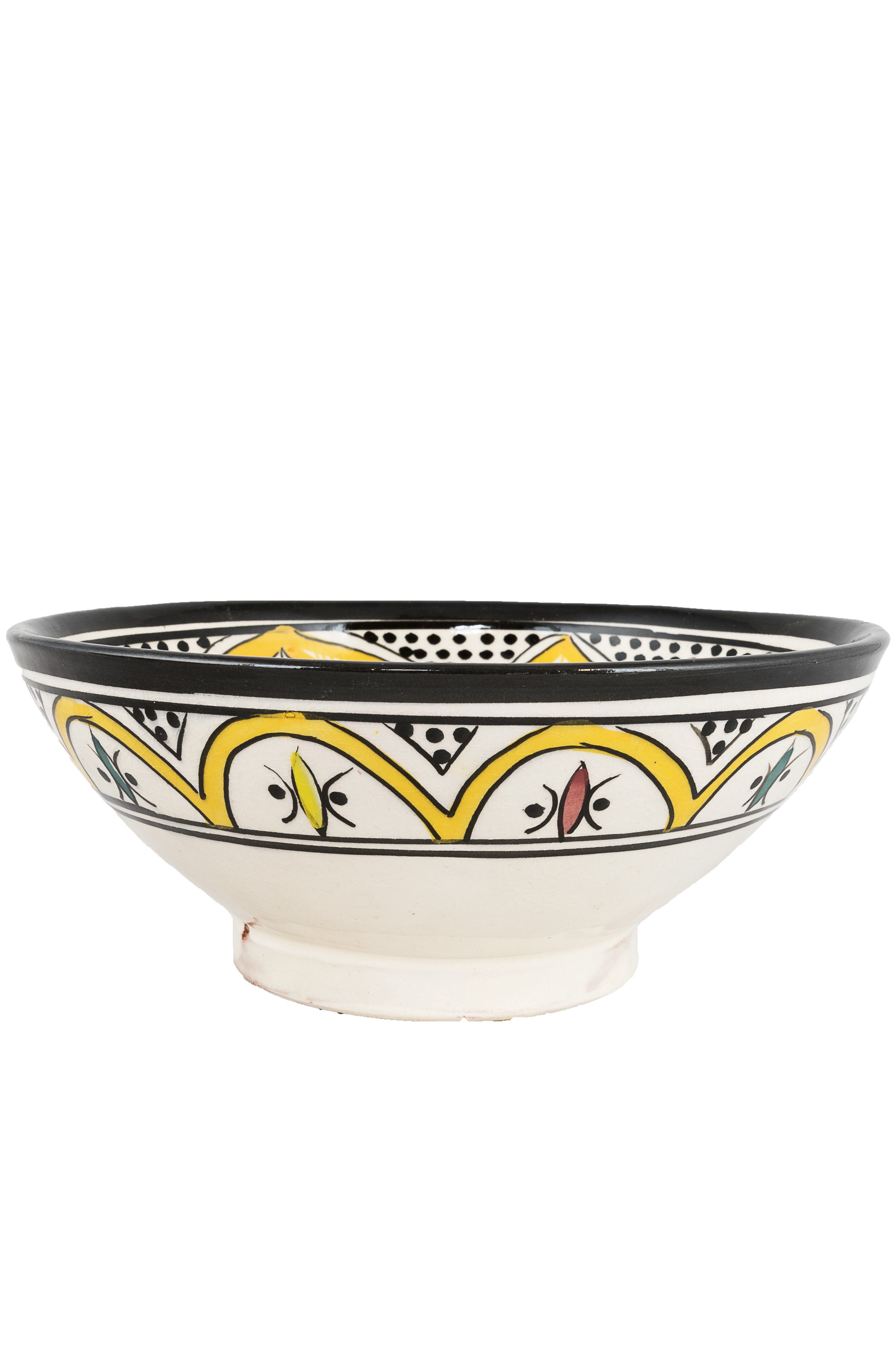 Marrakesch Orient & Mediterran Interior Snackschale Marokkanische Keramikschale Aram handgefertigt aus Keramik 14 cm, Keramik, (1-tlg), Handarbeit