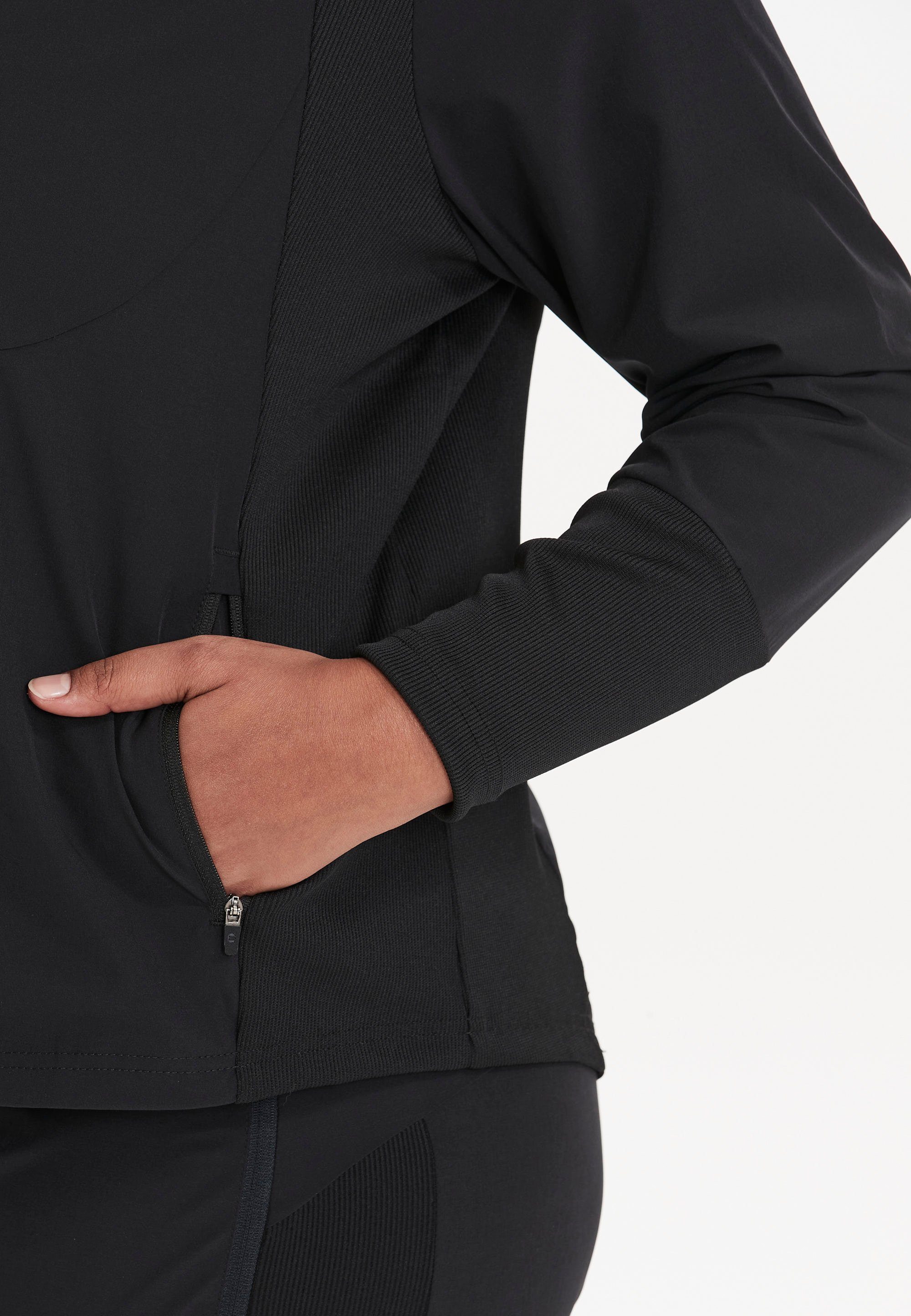 Q by Endurance Outdoorjacke schwarz anti-statischer Isabely mit Behandlung