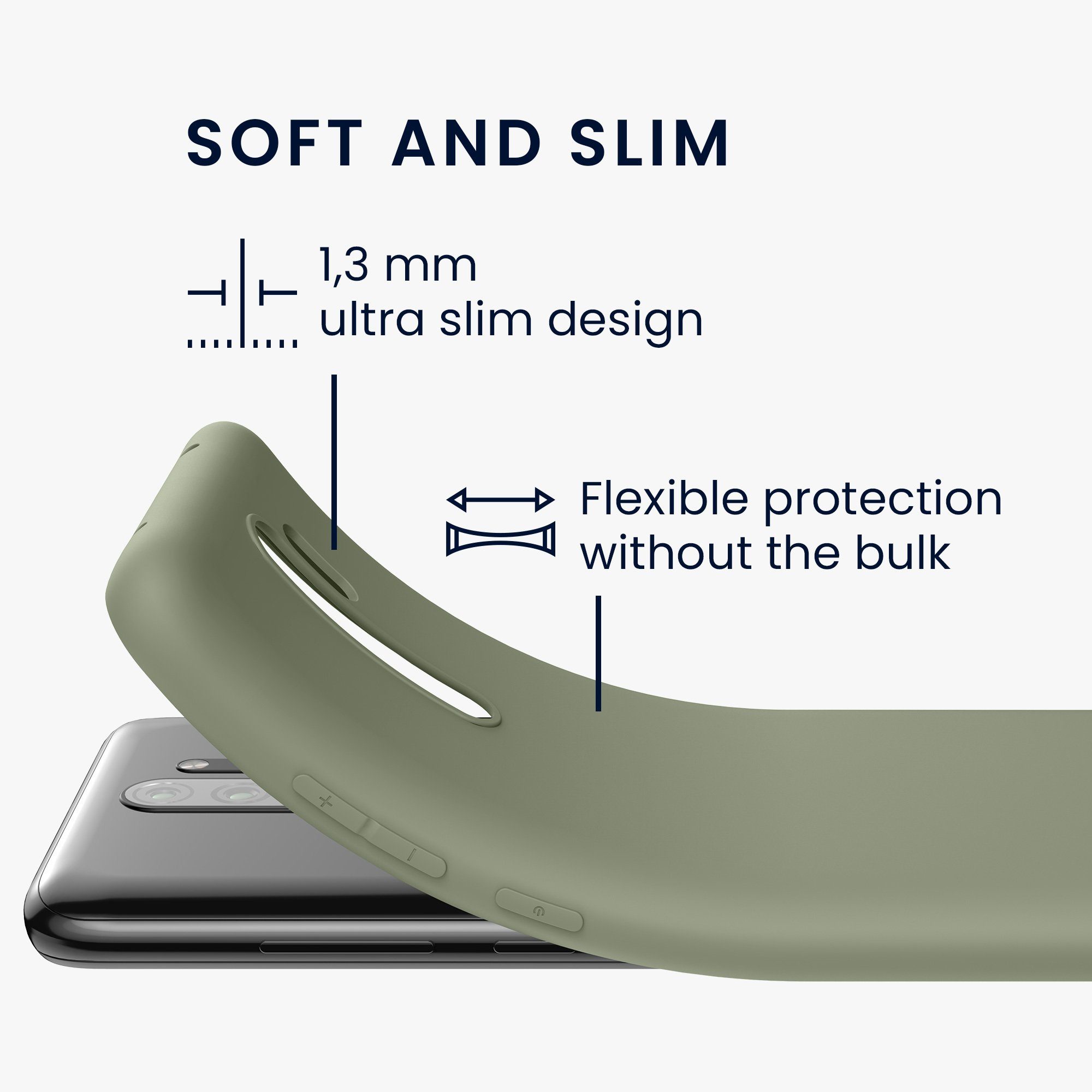 kwmobile Handyhülle Hülle für Xiaomi Redmi Note 8 Pro, Hülle Silikon - Soft Handyhülle - Handy Case Cover