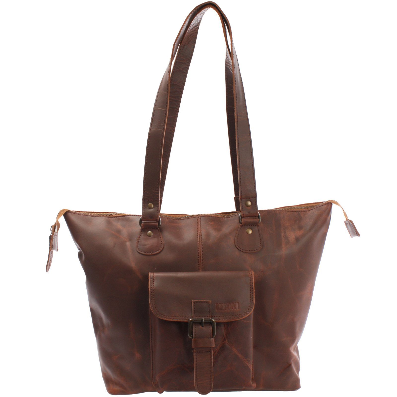 LECONI Schultertasche Damentasche Handtasche Leder LE0052