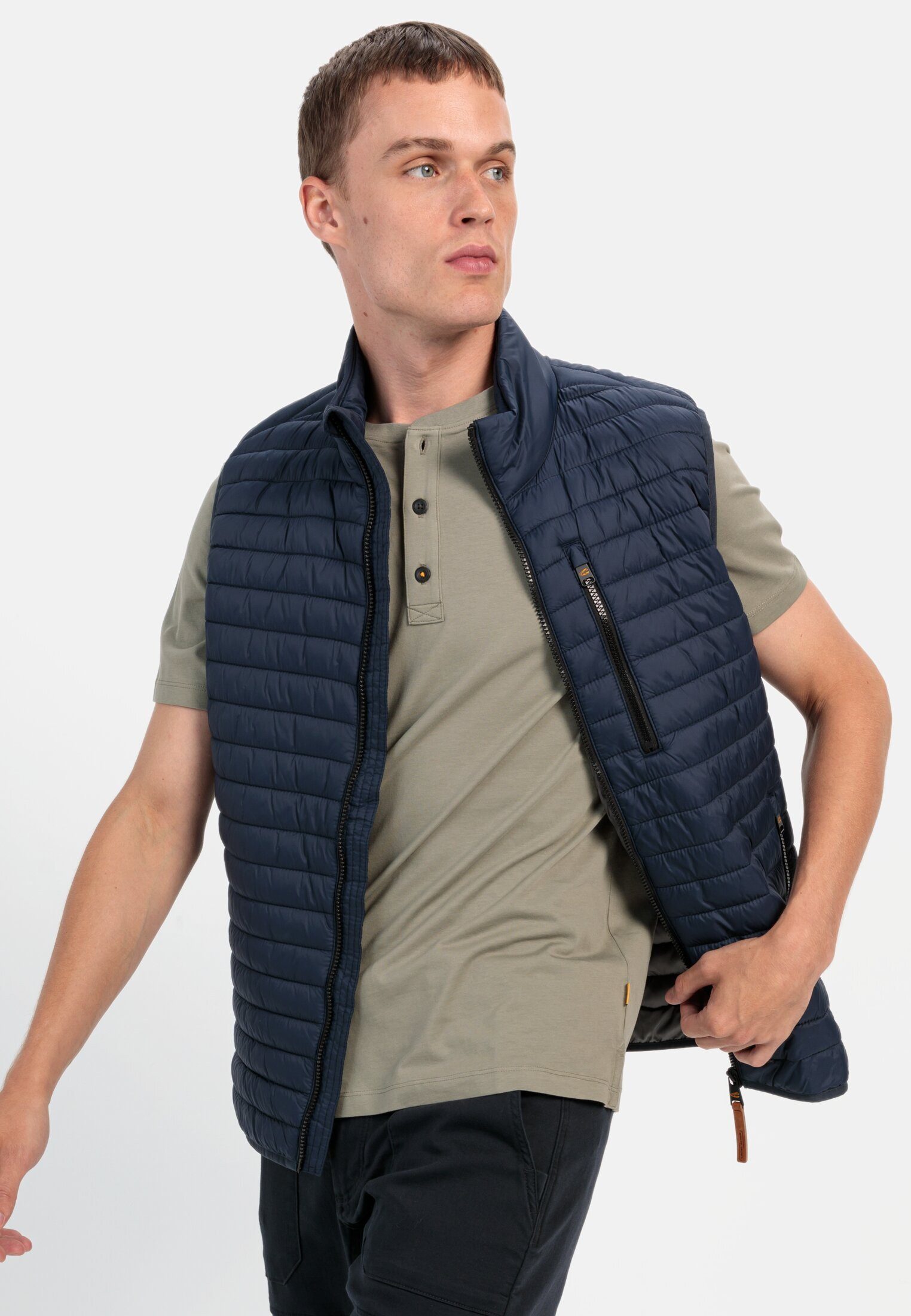 camel active Henleyshirt Kurzarm Henley