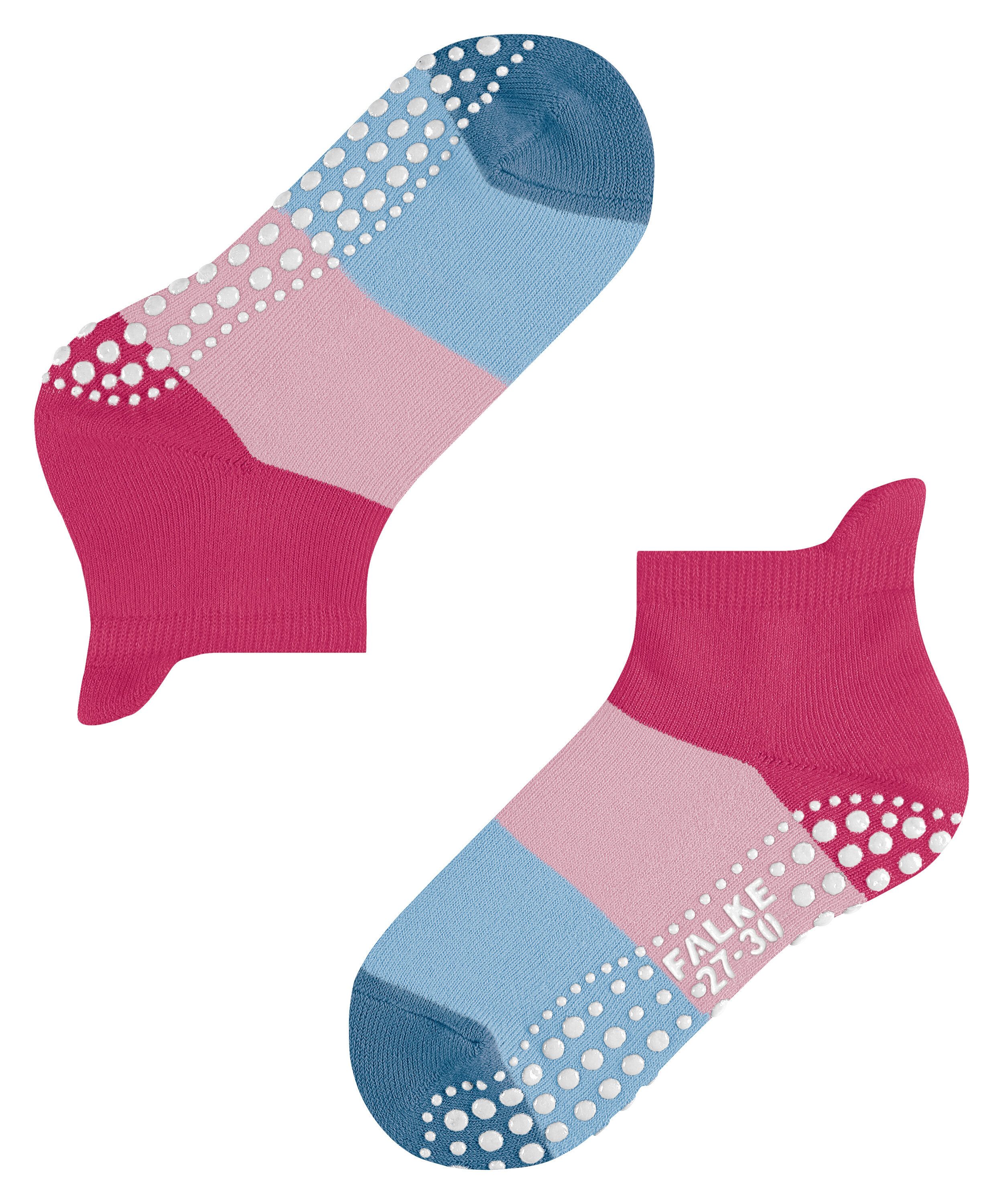 FALKE Haussocken Colour Block Haussocken (1-Paar) mit rutschhemmendem Noppendruck