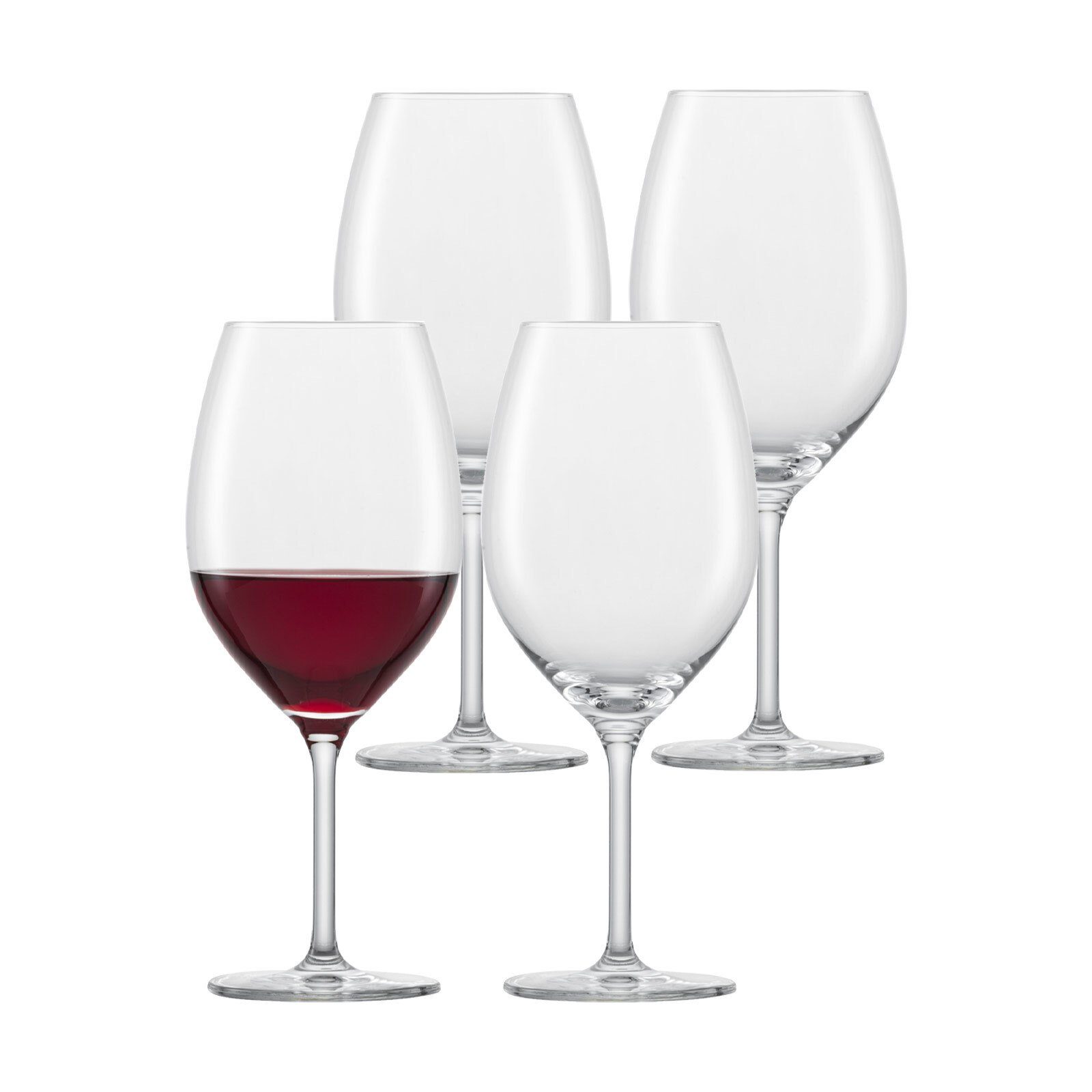 SCHOTT-ZWIESEL Rotweinglas For you Bordeaux Rotweinglas 600 ml 4er Set, Glas