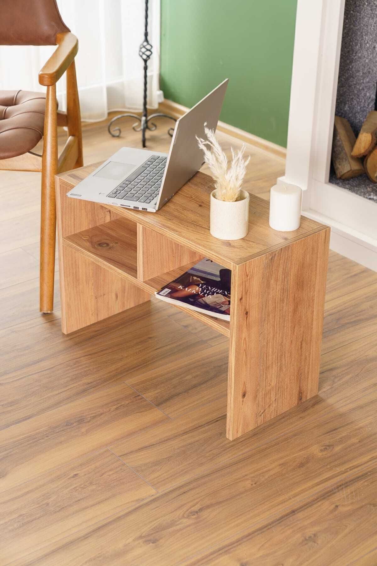 en.casa Beistelltisch, C‑Beistelltisch mit Ablage 44 x 30 cm Spanplatte Bra günstig online kaufen