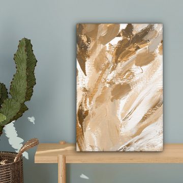 OneMillionCanvasses® Leinwandbild Farbe - Gold - Luxus, (1 St), Leinwandbild fertig bespannt inkl. Zackenaufhänger, Gemälde, 20x30 cm