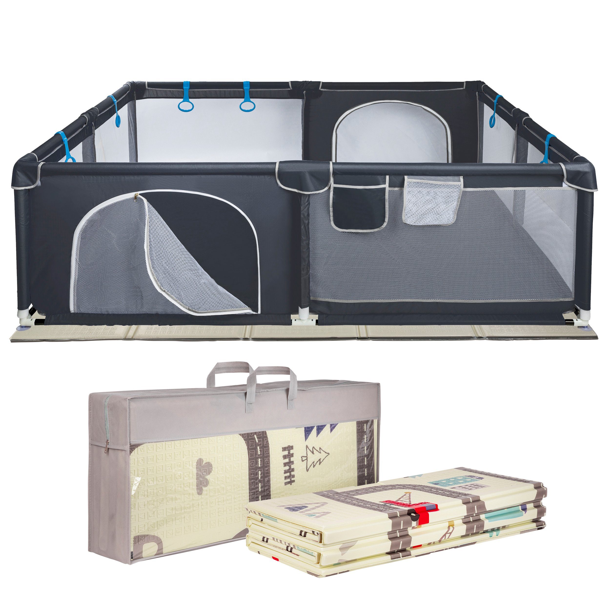 ONVAYA Laufgitter, Laufstall für Babys, Schutzgitter für Kinder, Babyzaun günstig online kaufen