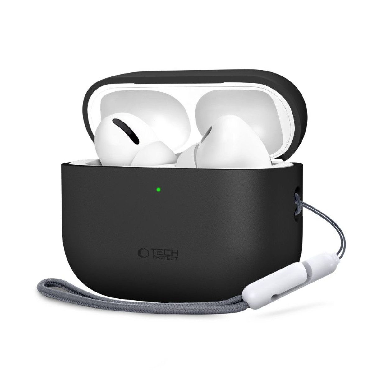 TECH PROTECT Kopfhörer-Schutzhülle Silikonhülle für AirPods Pro 3, Passgenauer Rundumschutz für das Ladecase