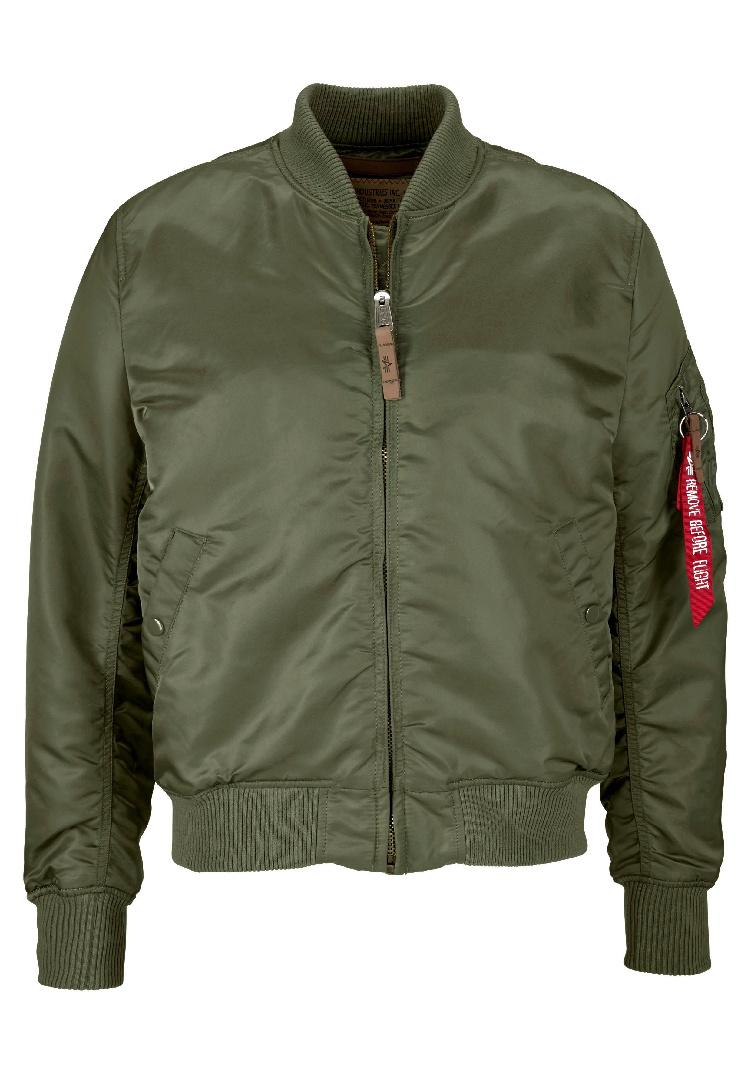 LONG green MA-1 VF59 Industries dark gefüttert Alpha Bomberjacke