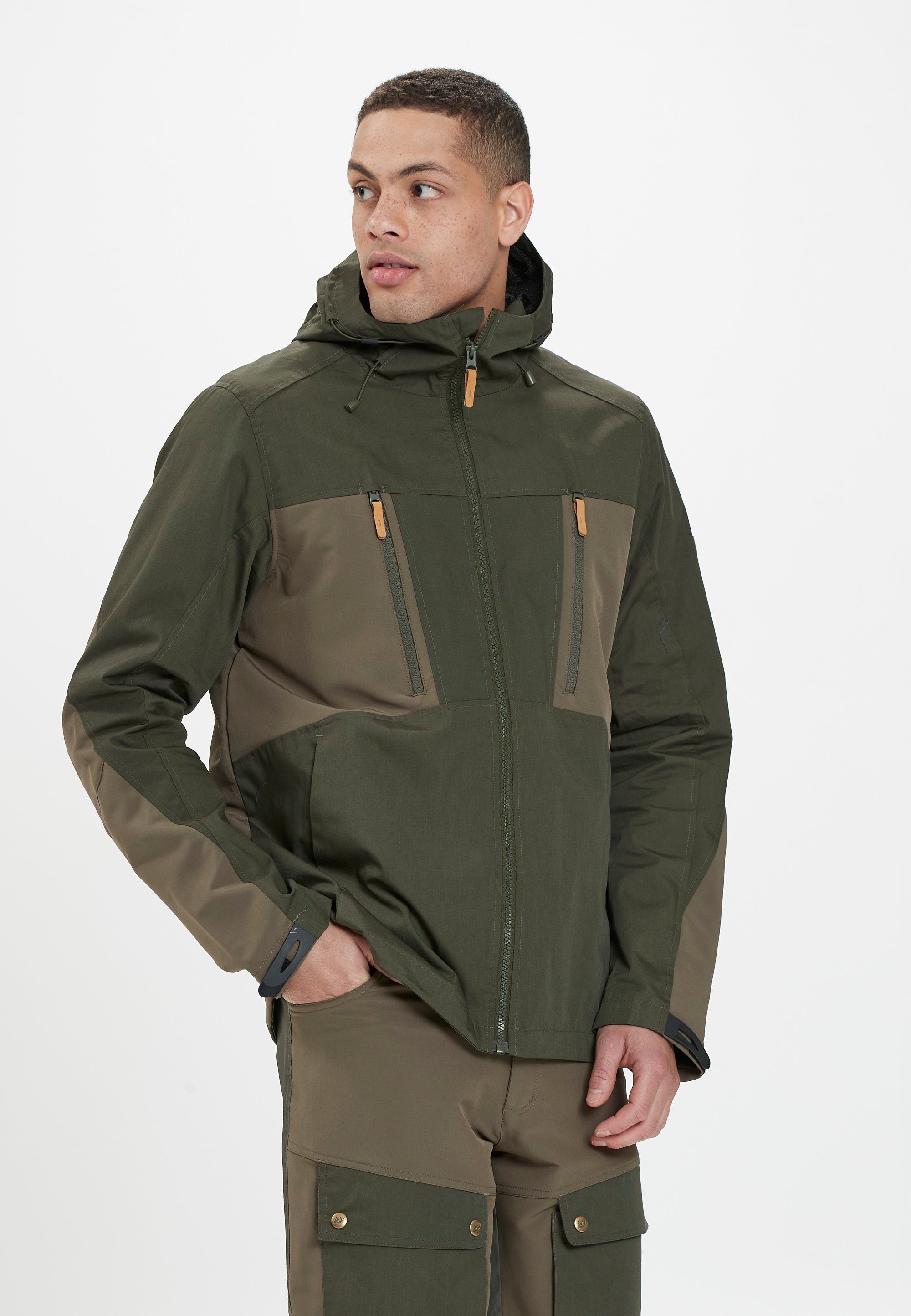 Material ELDON Outdoorjacke aus WHISTLER M atmungsaktivem grün-braun