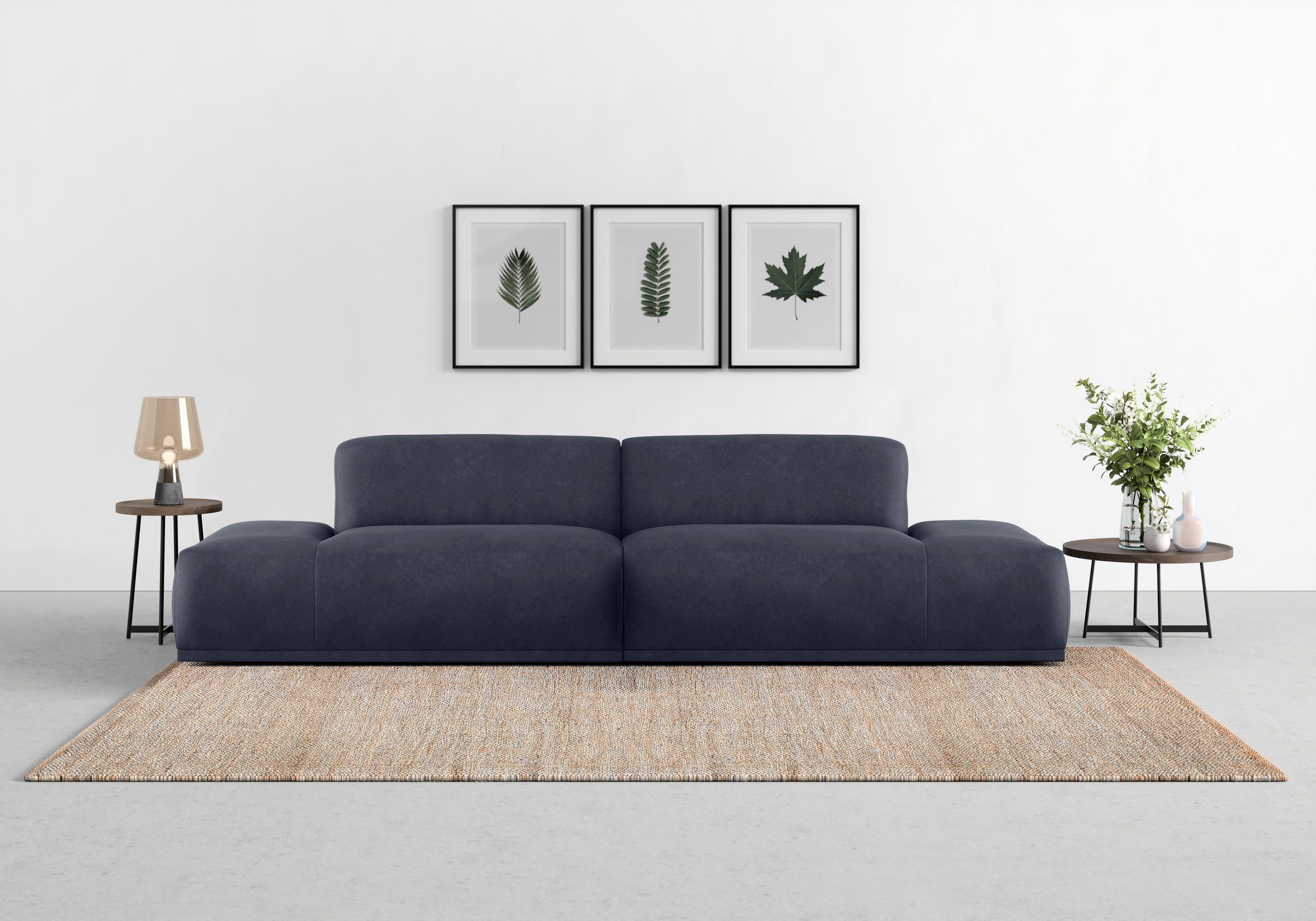 TRENDMANUFAKTUR Big-Sofa Braga, toller Sitzkomfort, Designsofa, in moderner Optik, mit hochwertigem Kaltschaum