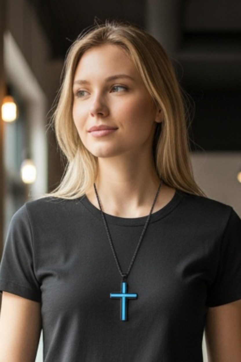 Karisma Kreuzanhänger Edelstahl Kette Länge 55cm/1mm günstig online kaufen