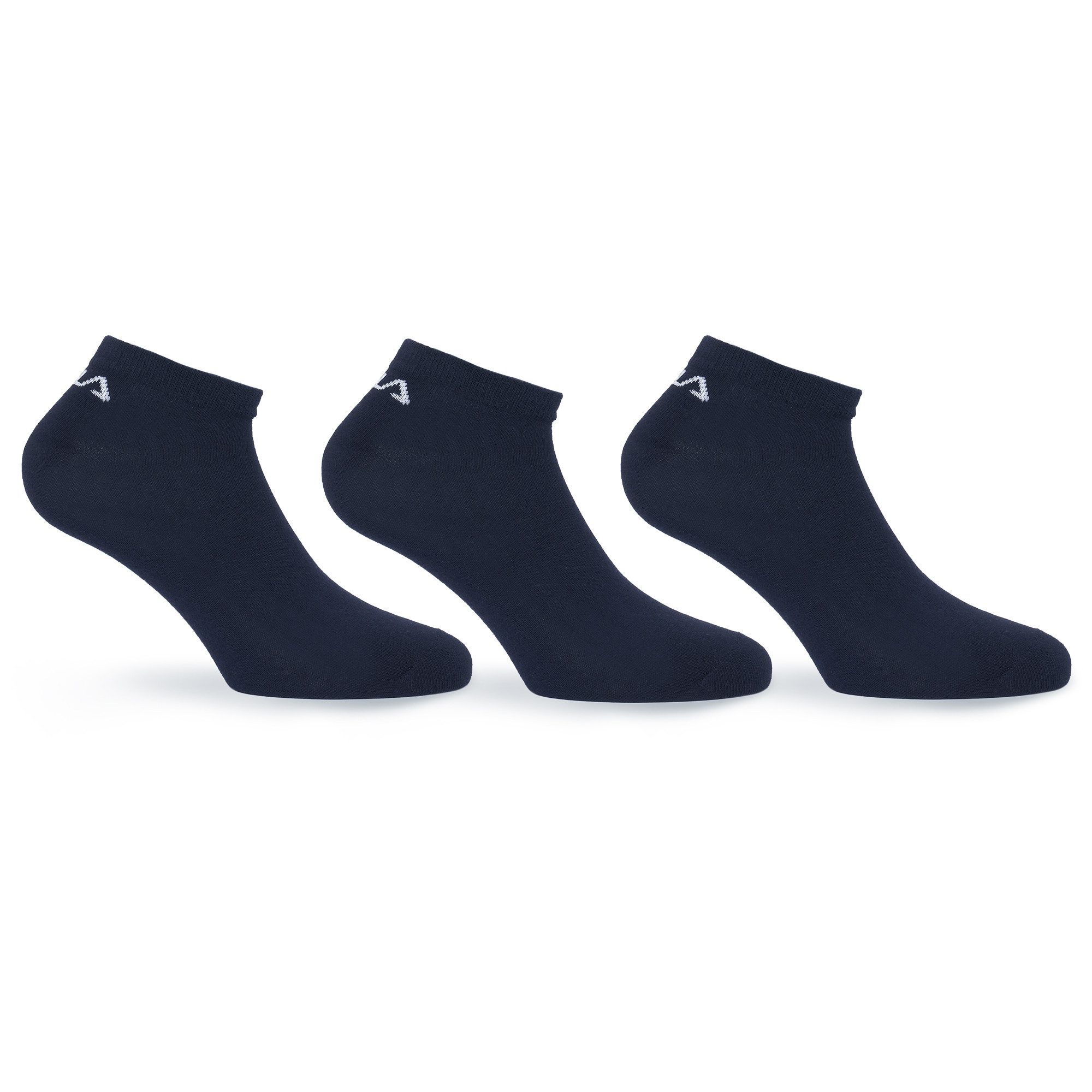 Fila Socken UNISEX INVISIBLE PLAIN SOCKS (3-Paar) mit eingestricktem Logo an der Ferse