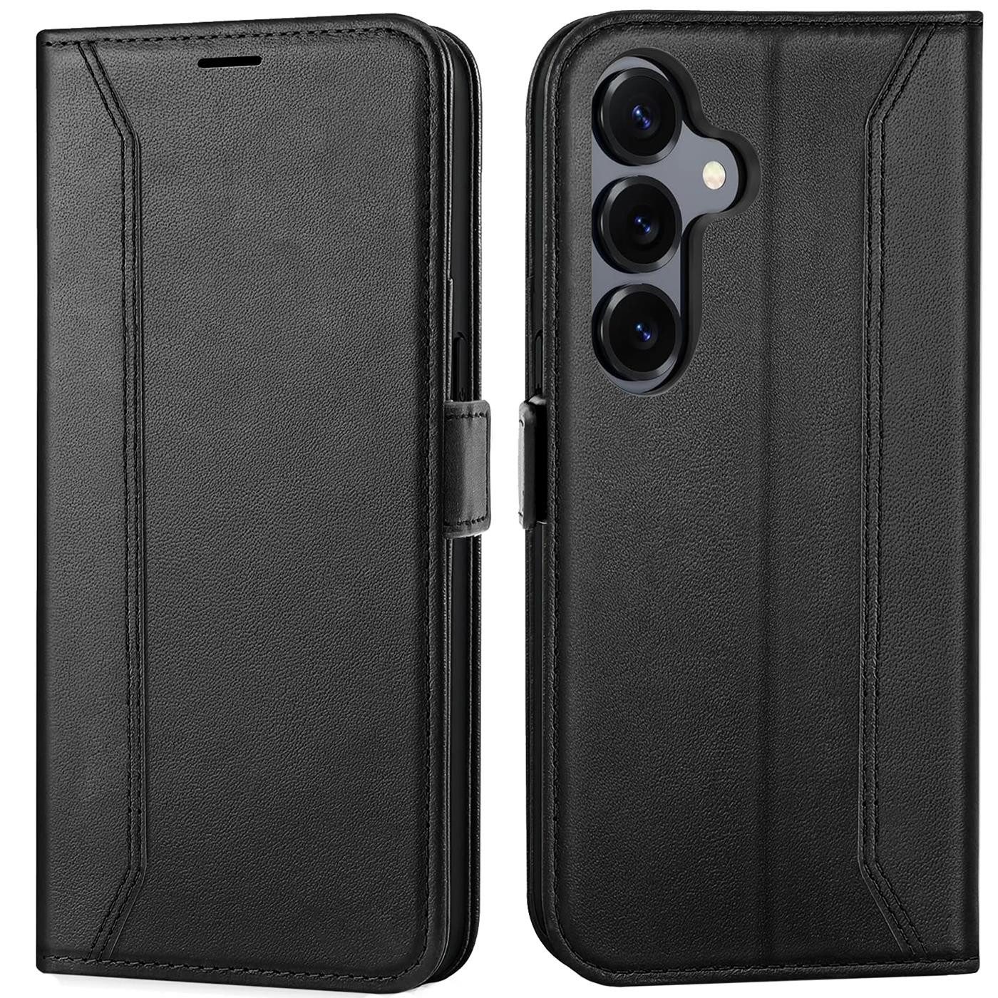 CoolGadget Handyhülle Book Case Elegance Tasche für Samsung Galaxy S25 6,2 Zoll, Hülle Magnet Klapphülle Flip Case für Samsung S25 Schutzhülle