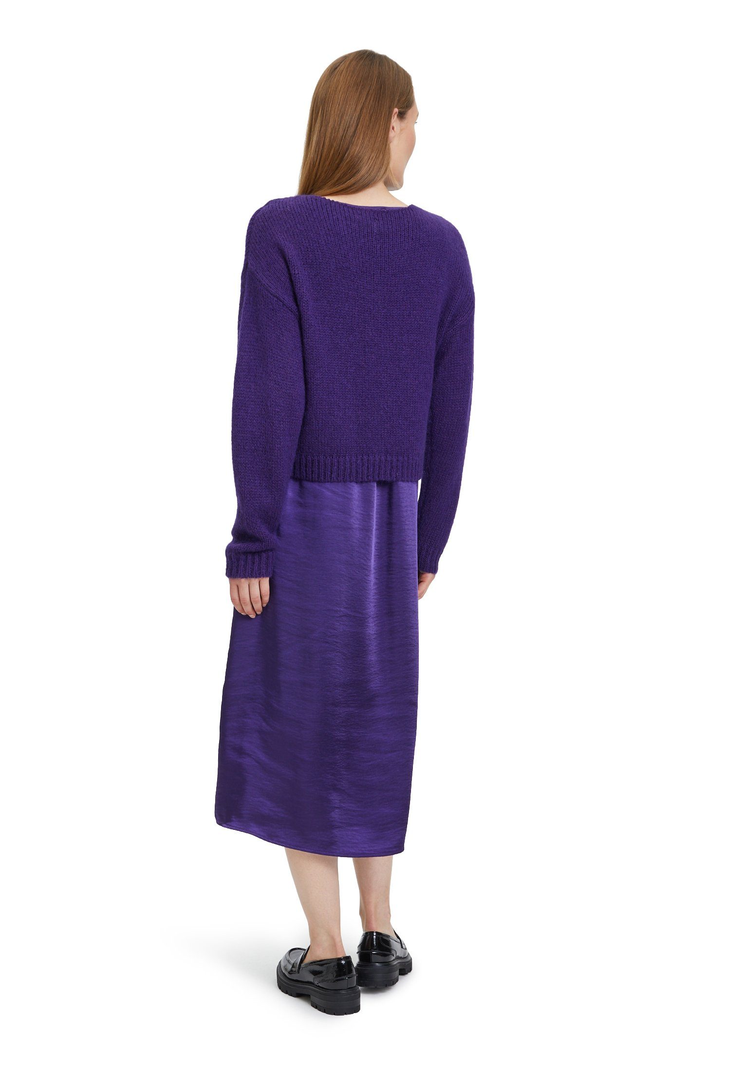 (1-tlg) zweiteilig Mont Lilac Dark Vera Materialmix Maxikleid